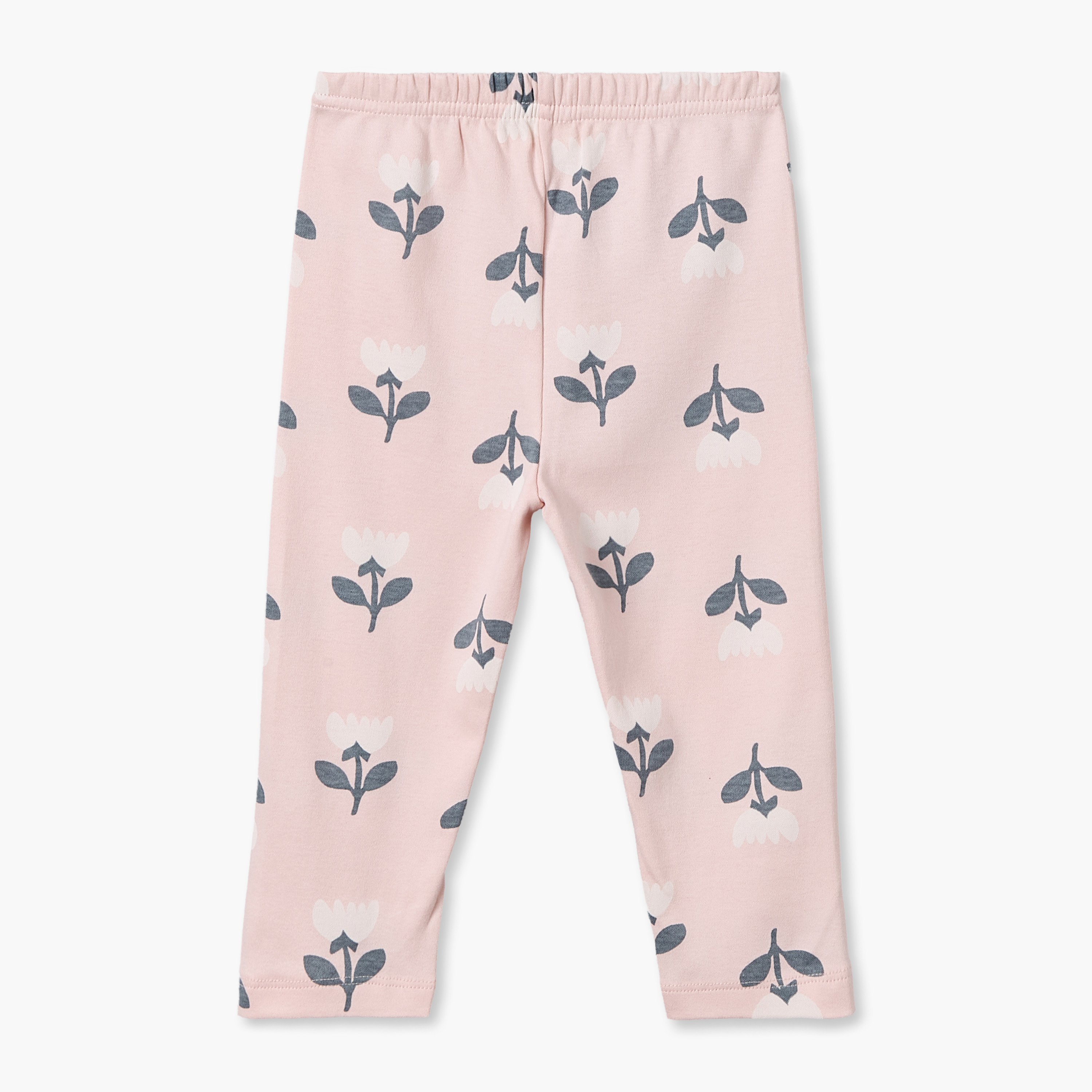 Juniors Floral Print Long Sleeves T-shirt and Pyjama Set-baby-girls-clothing-nightwear-pyjamasets-image-5
