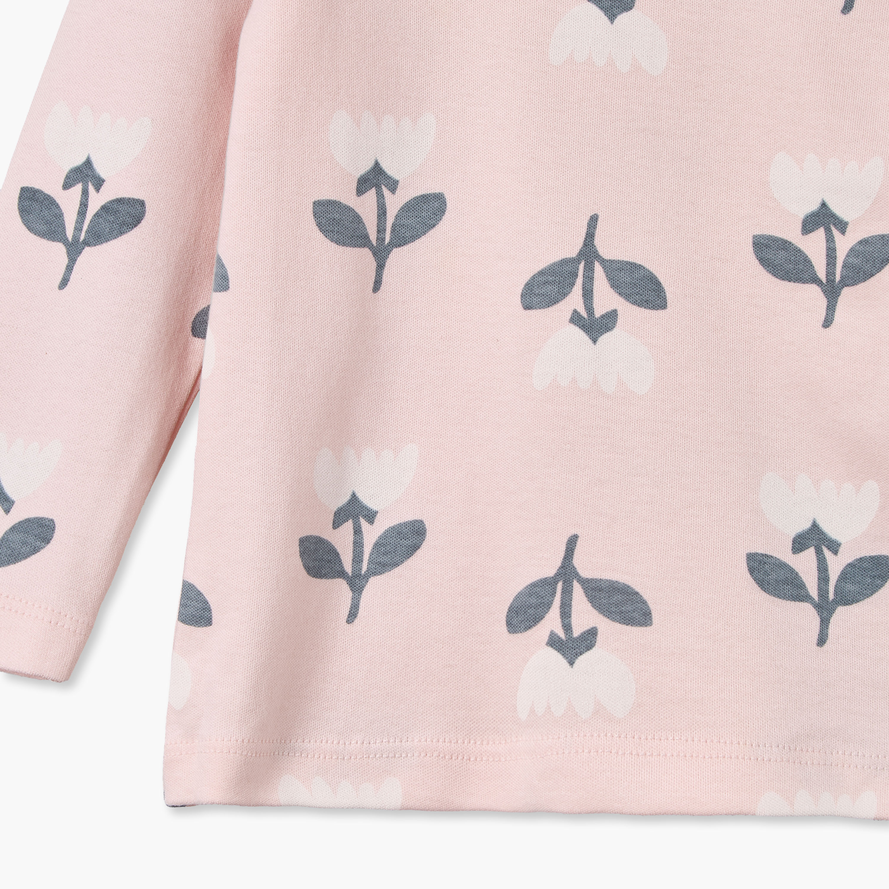 Juniors Floral Print Long Sleeves T-shirt and Pyjama Set-baby-girls-clothing-nightwear-pyjamasets-image-7