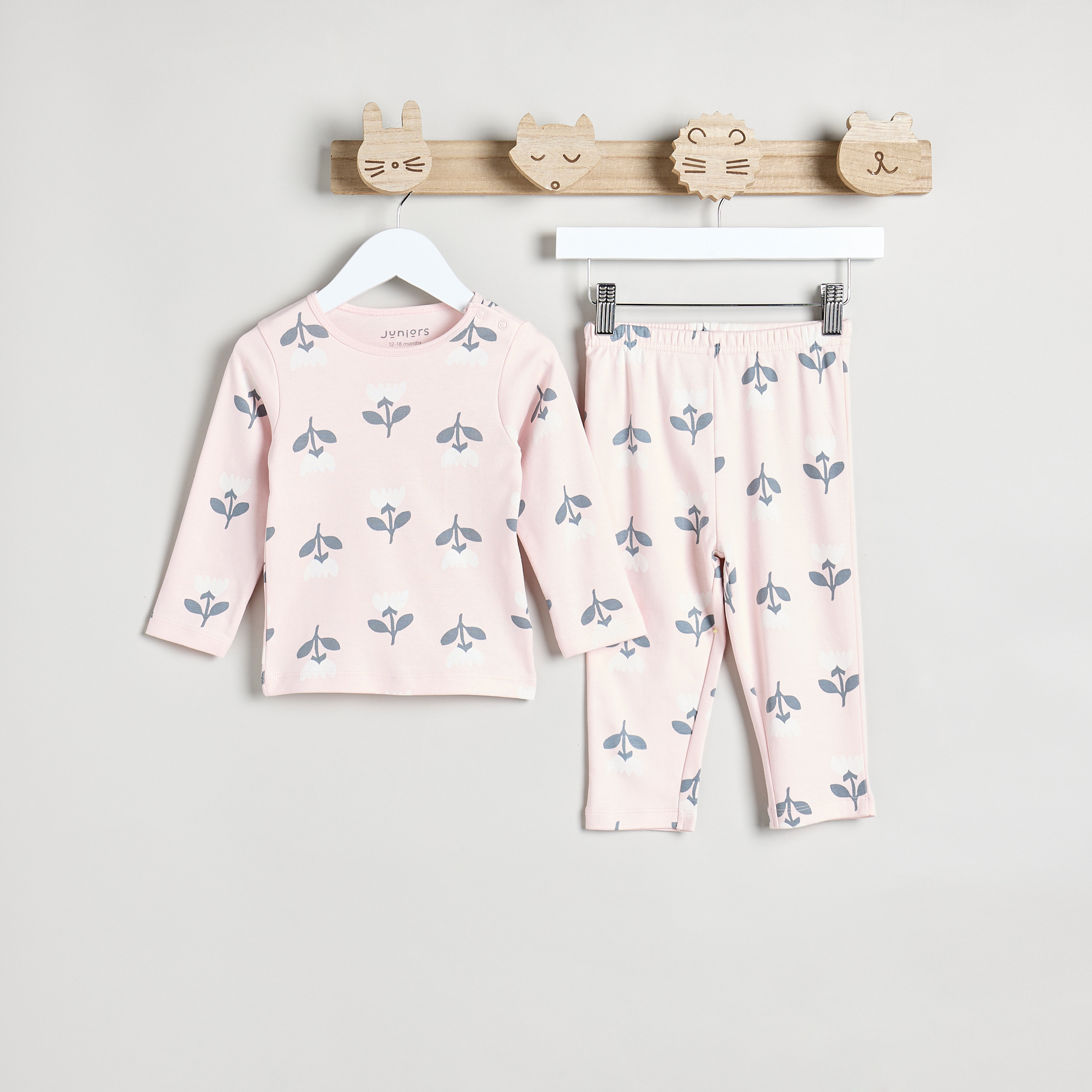Juniors Printed T-shirt and Pyjama Set-baby-boys-clothing-nightwear-pyjamasets-image-1