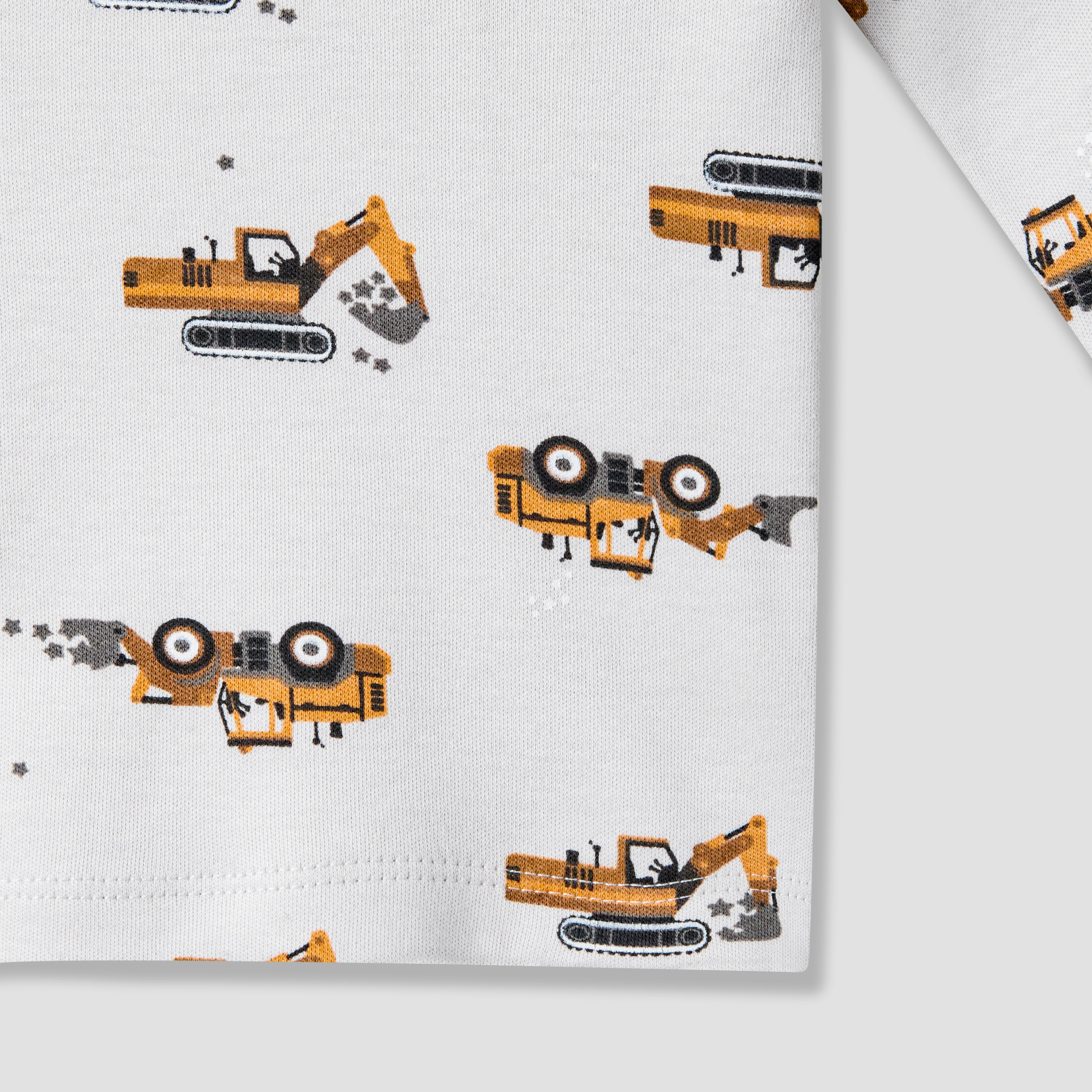Juniors Cotton Crew Neck Short Sleeves Pyjama Set with Construction Print-baby-boys-clothing-nightwear-pyjamasets-image-6