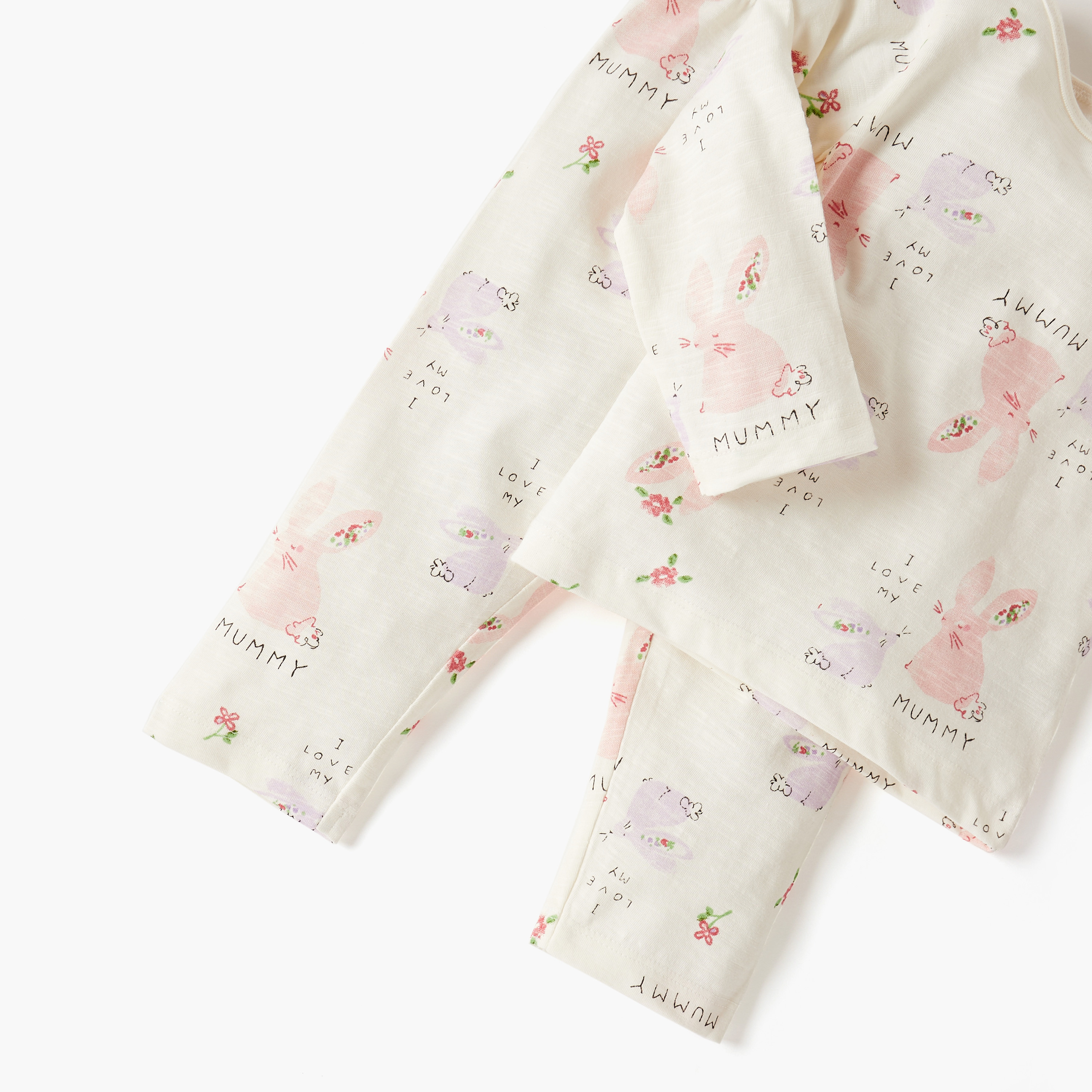Juniors Pyjama Set with Bear Print - Cotton - Long Sleeves - Round Neck-baby-boys-clothing-nightwear-pyjamasets-image-4