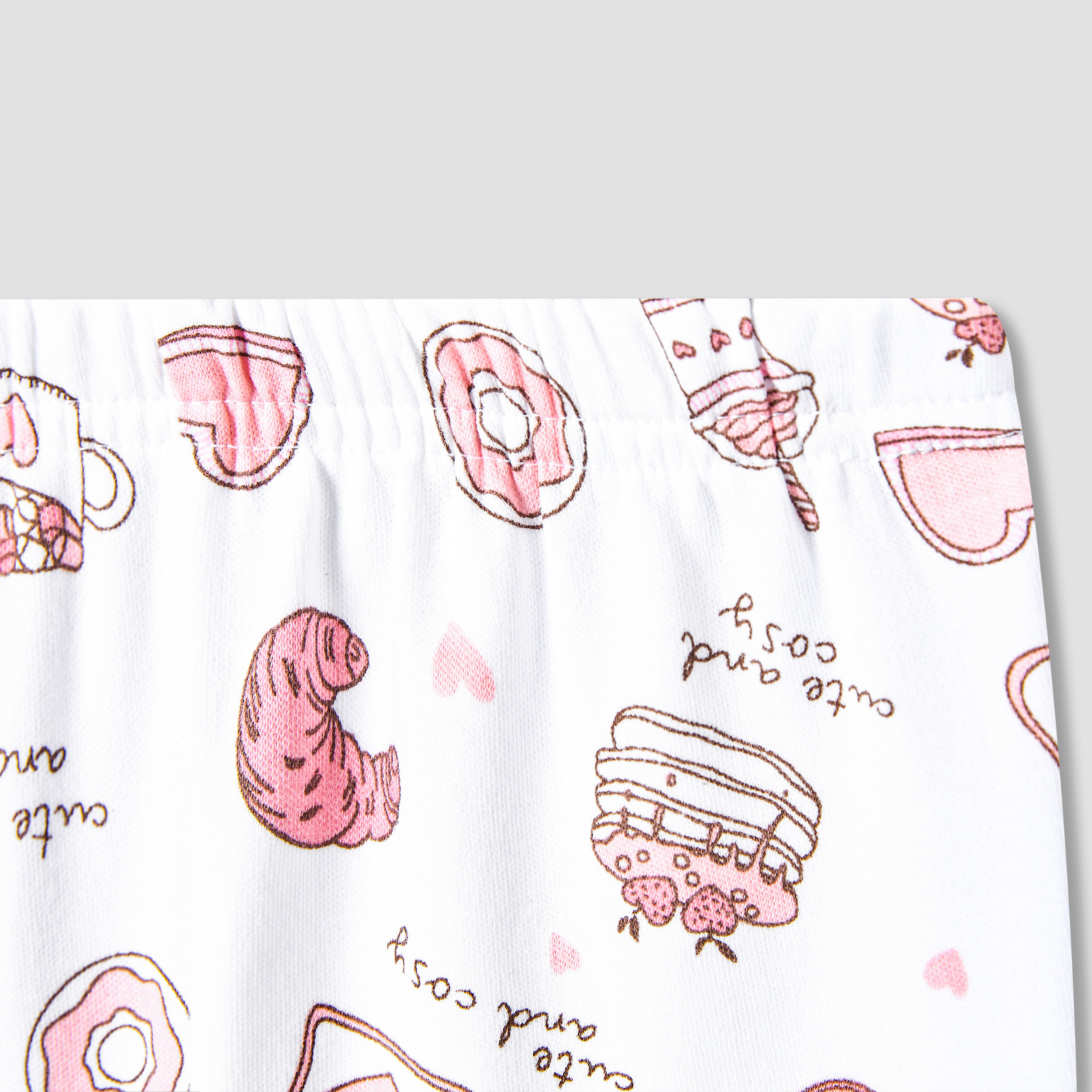 Juniors Cotton Round Neck Long Sleeves Pyjama Set with Food Print-baby-girls-clothing-nightwear-pyjamasets-image-5