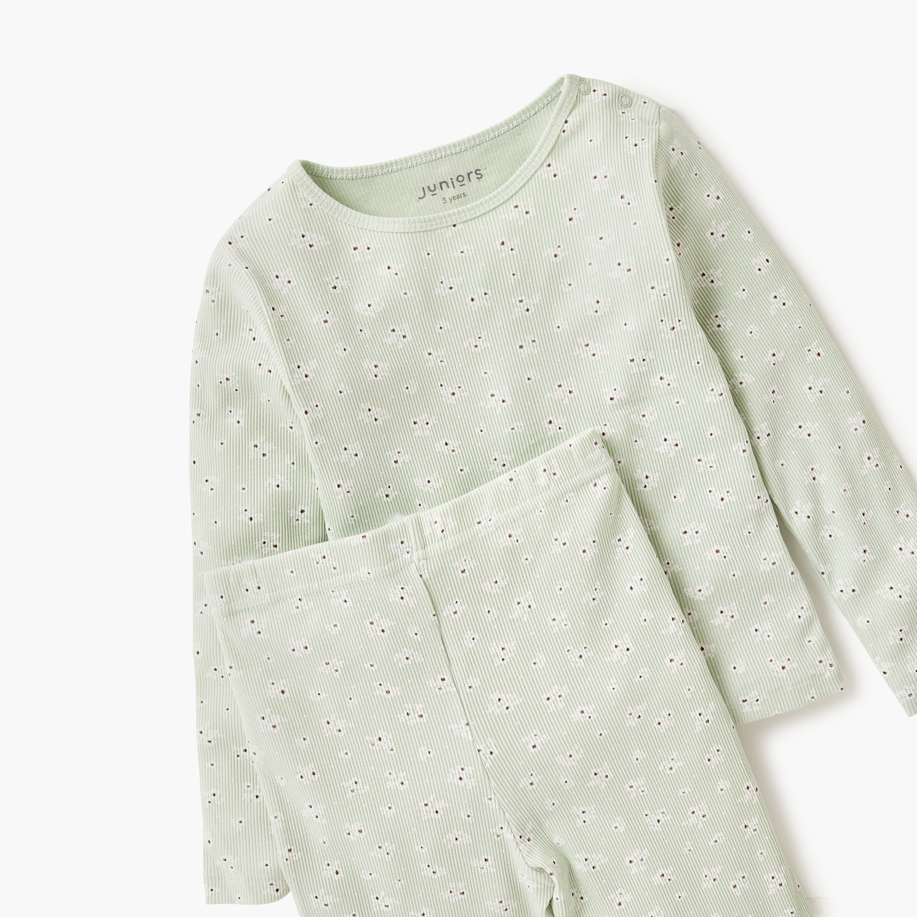 Juniors Pyjama Set with Floral Print - Cotton - Long Sleeves-baby-girls-clothing-nightwear-pyjamasets-image-6