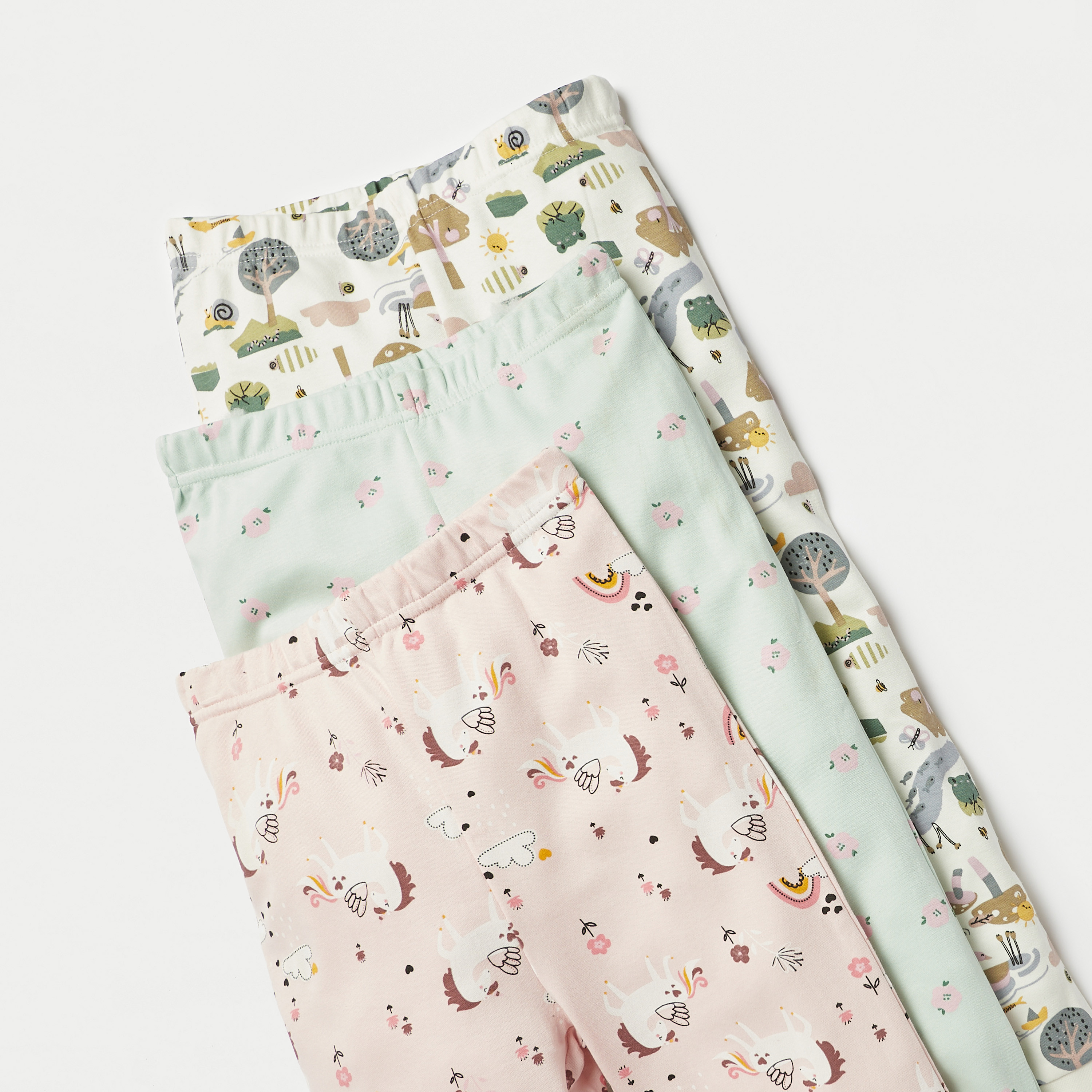 Juniors All-Over Print Long Sleeves T-shirt with Pyjamas - Set of 3-baby-girls-clothing-nightwear-pyjamasets-image-6