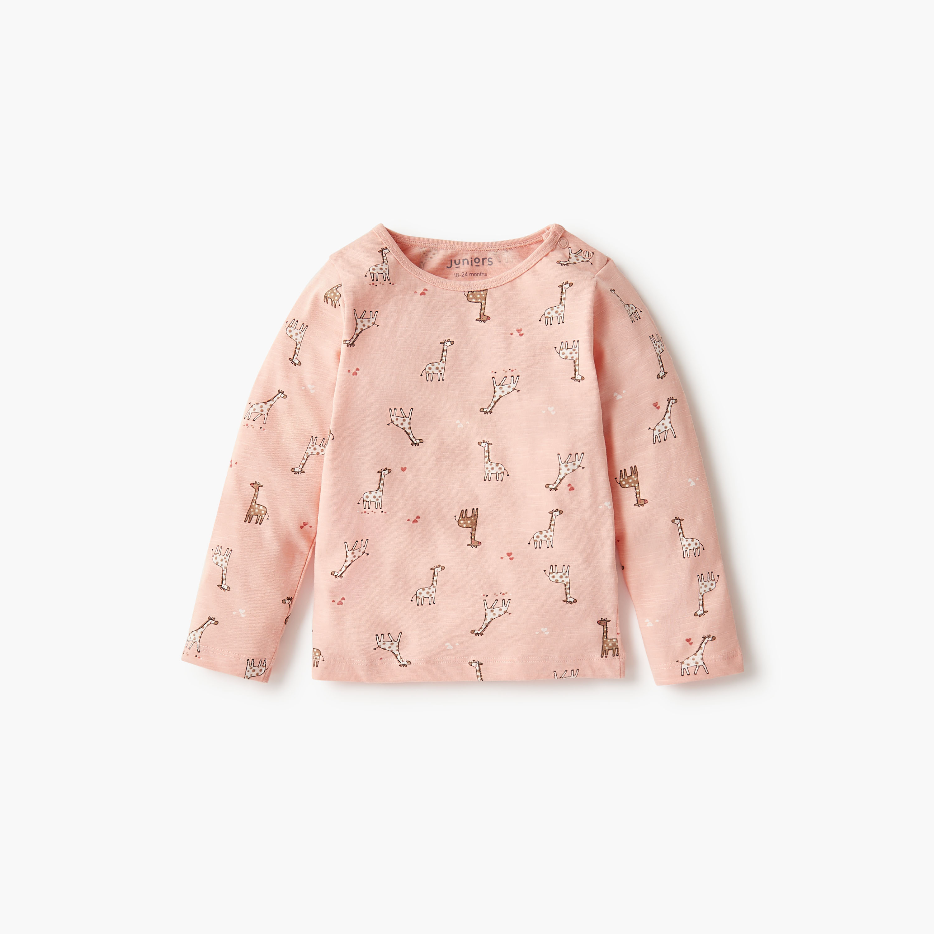 Juniors Pyjama Set with Bear Print - Cotton - Long Sleeves - Round Neck-baby-boys-clothing-nightwear-pyjamasets-image-2