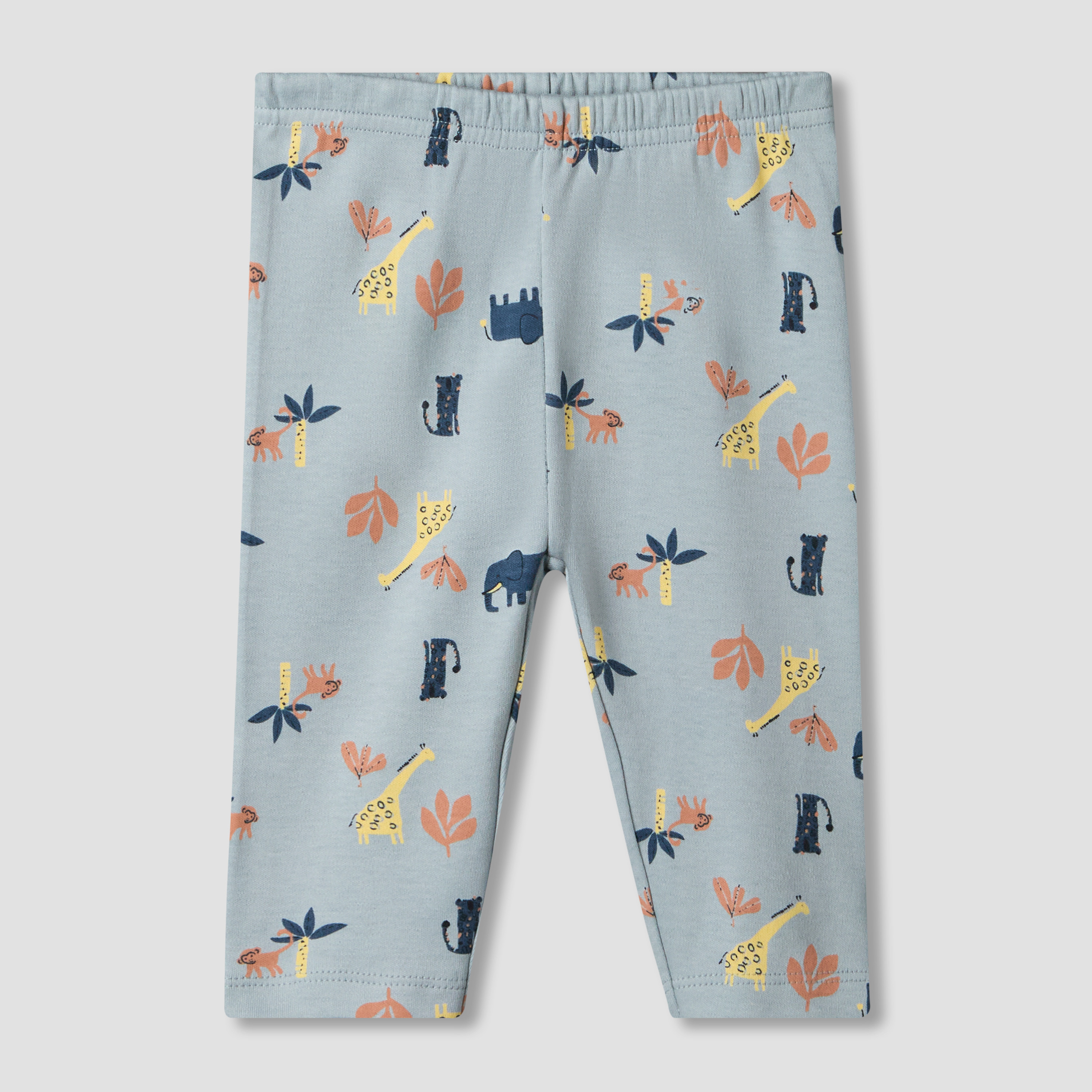 Juniors Cotton Round Neck Long Sleeves Pyjama Set with Safari Print-baby-boys-clothing-nightwear-pyjamasets-image-4