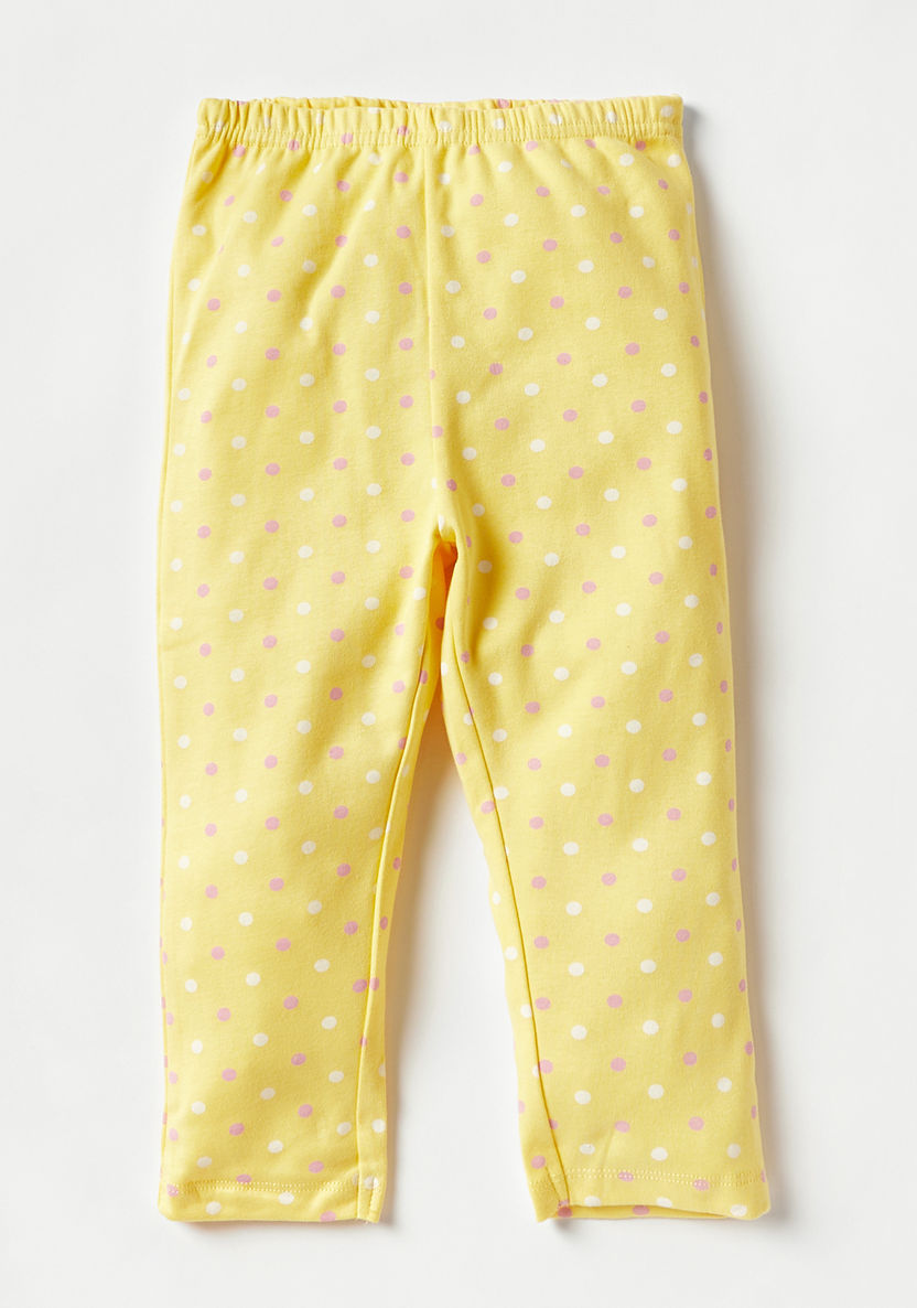 Juniors Ice Cream Print Long Sleeves T-shirt and Pyjama Set-Pyjama Sets-image-2