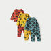 Juniors Dinosaur Print T-shirt with Pyjamas - Set of 3-Pyjama Sets-thumbnailMobile-0