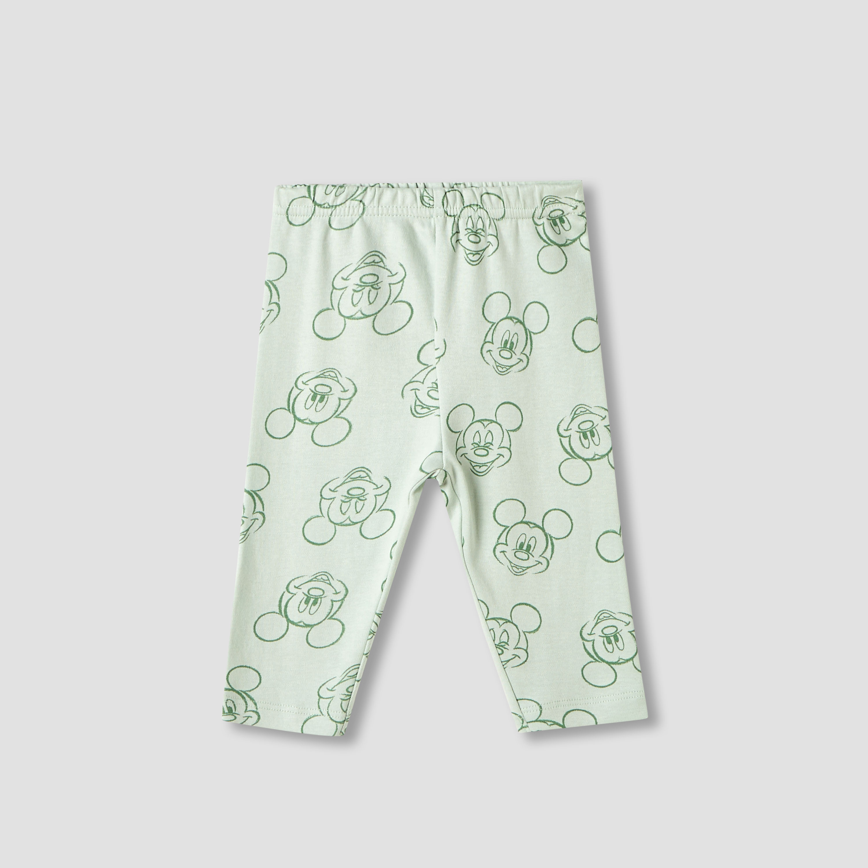 Disney Mickey Mouse Print Shirt and Pyjama Set-baby-boys-clothing-nightwear-pyjamasets-image-3