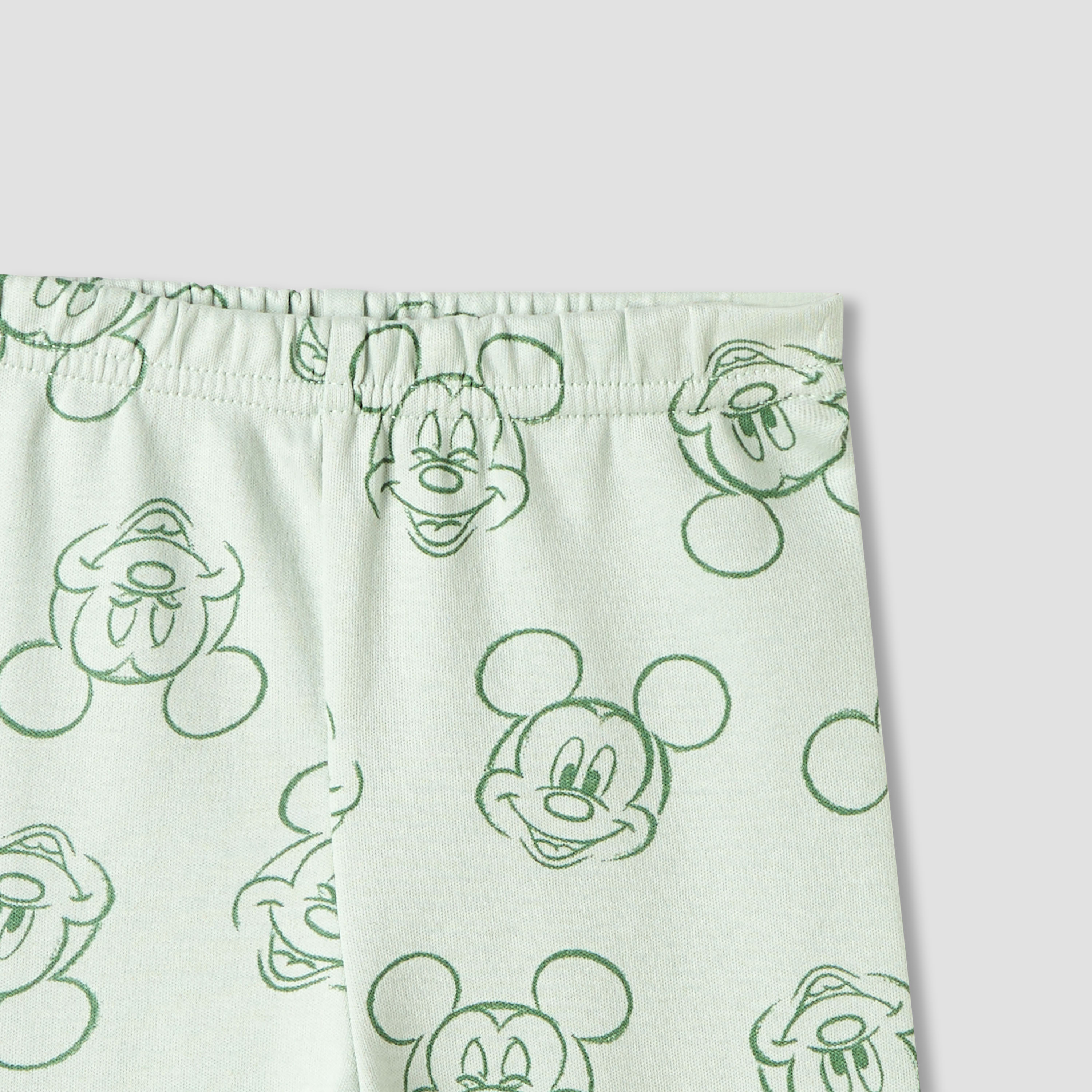 Disney Mickey Mouse Print Shirt and Pyjama Set-baby-boys-clothing-nightwear-pyjamasets-image-5