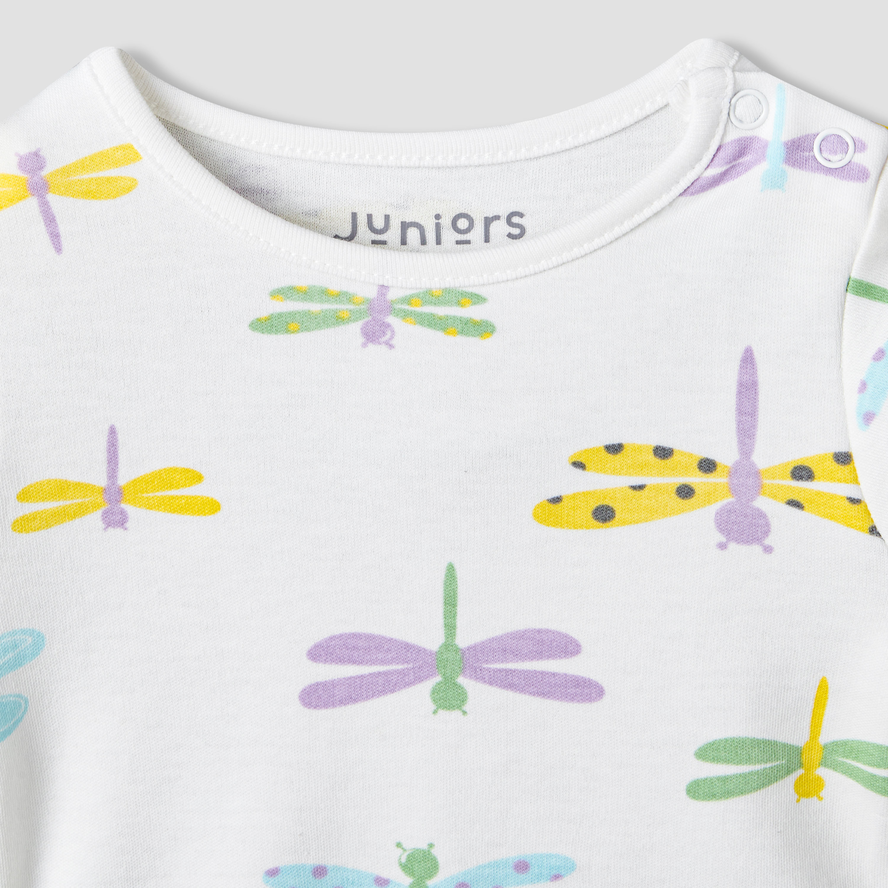 Juniors Cotton Round Neck Long Sleeve Pyjama Set with Dragonfly Print-baby-girls-clothing-nightwear-pyjamasets-image-5