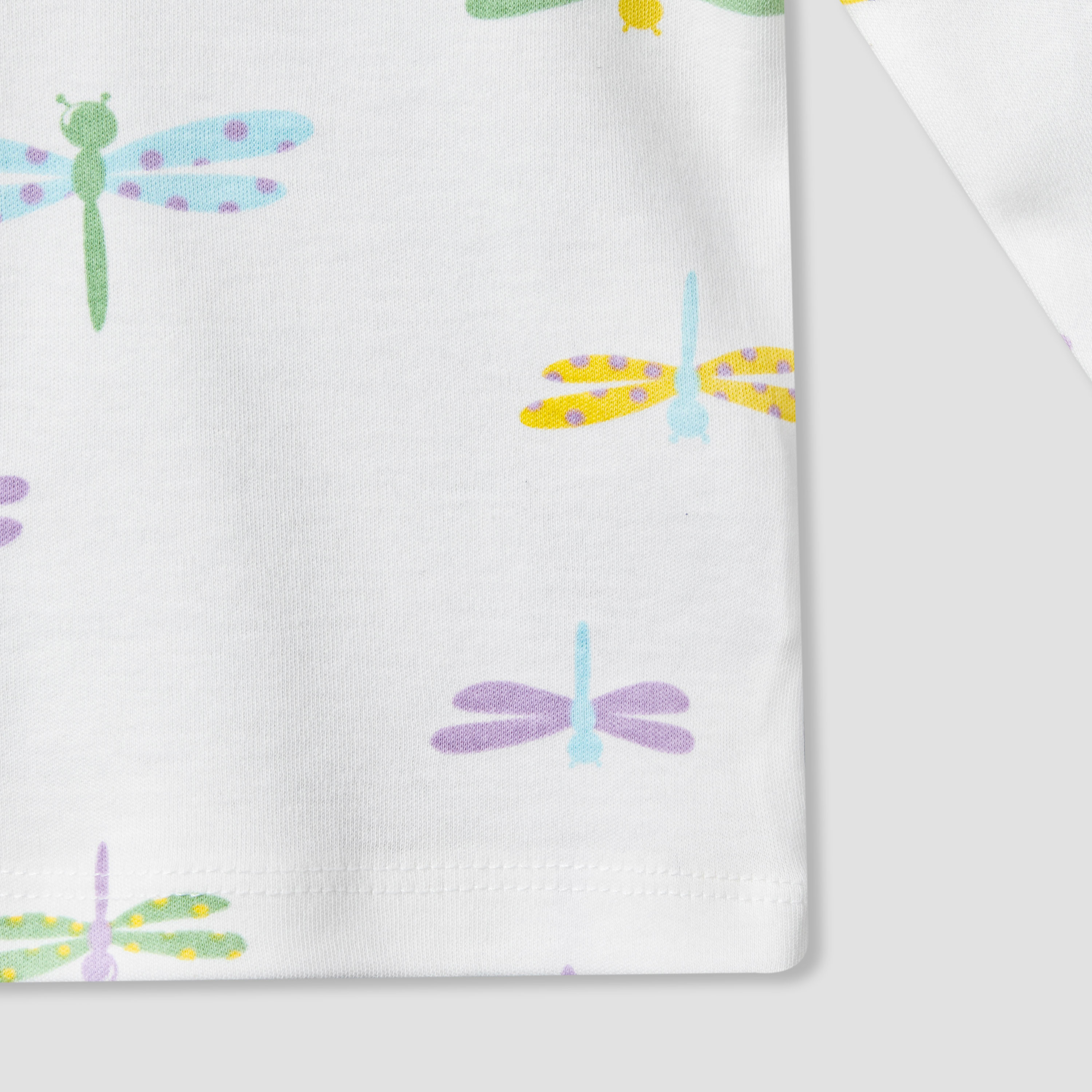 Juniors Cotton Round Neck Long Sleeve Pyjama Set with Dragonfly Print-baby-girls-clothing-nightwear-pyjamasets-image-6