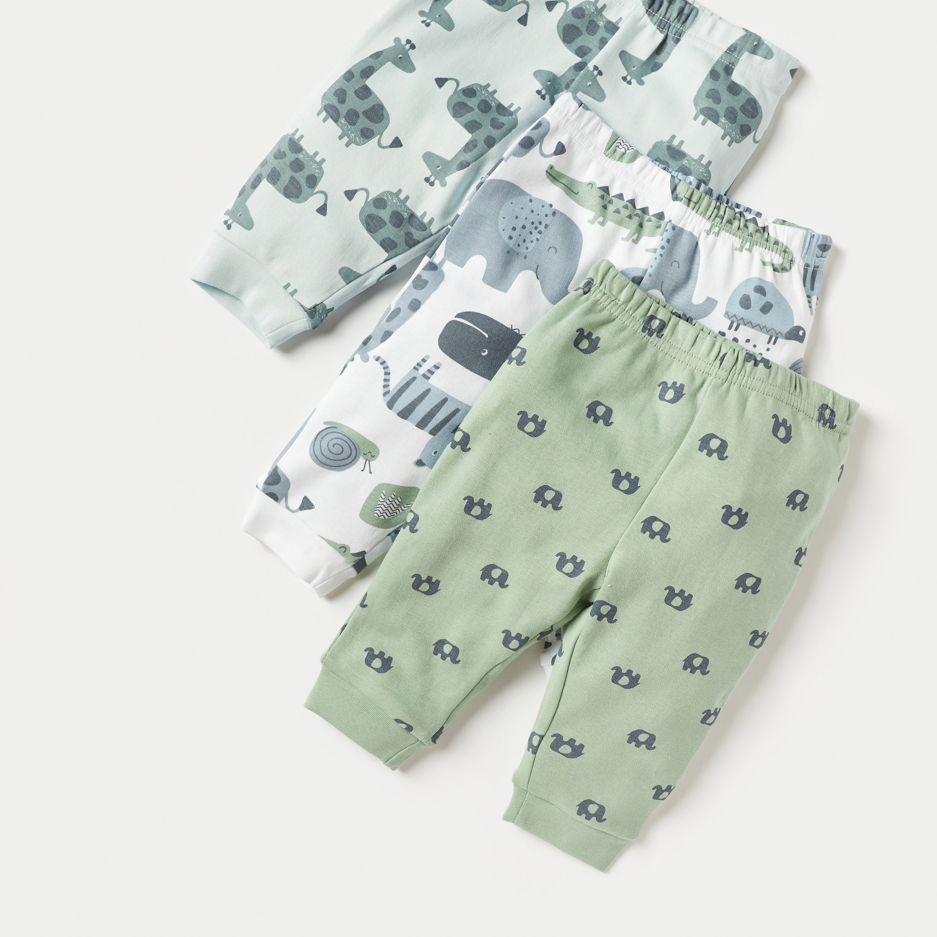 Juniors Animal Print Long Sleeves T-shirt with Pyjamas - Set of 3-baby-boys-clothing-nightwear-pyjamasets-image-6