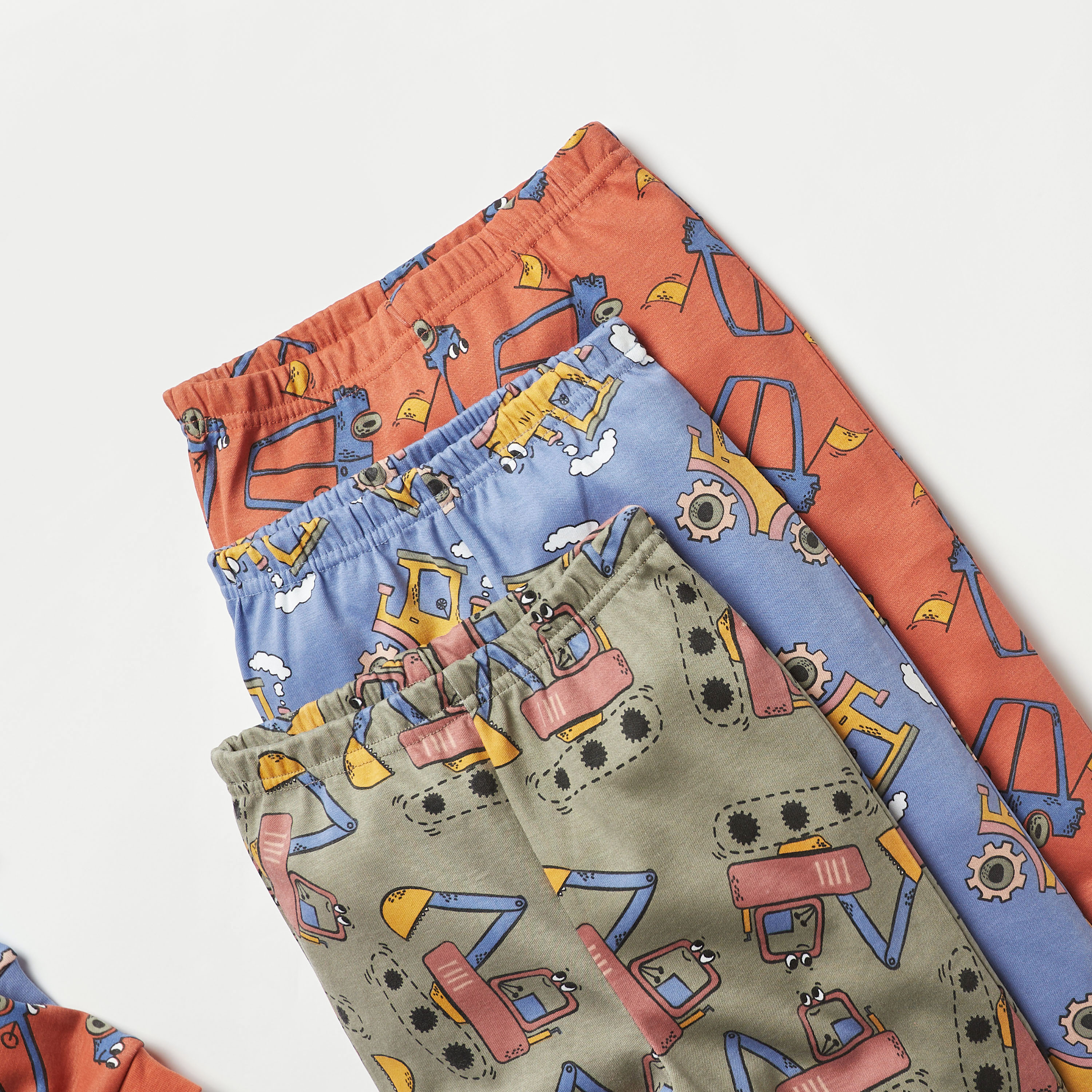 بنطلون بيجاما وتيشيرت بطبعات جرار من جونيورز - مجموعة من 3 أطقم-baby-boys-clothing-nightwear-pyjamasets-image-6