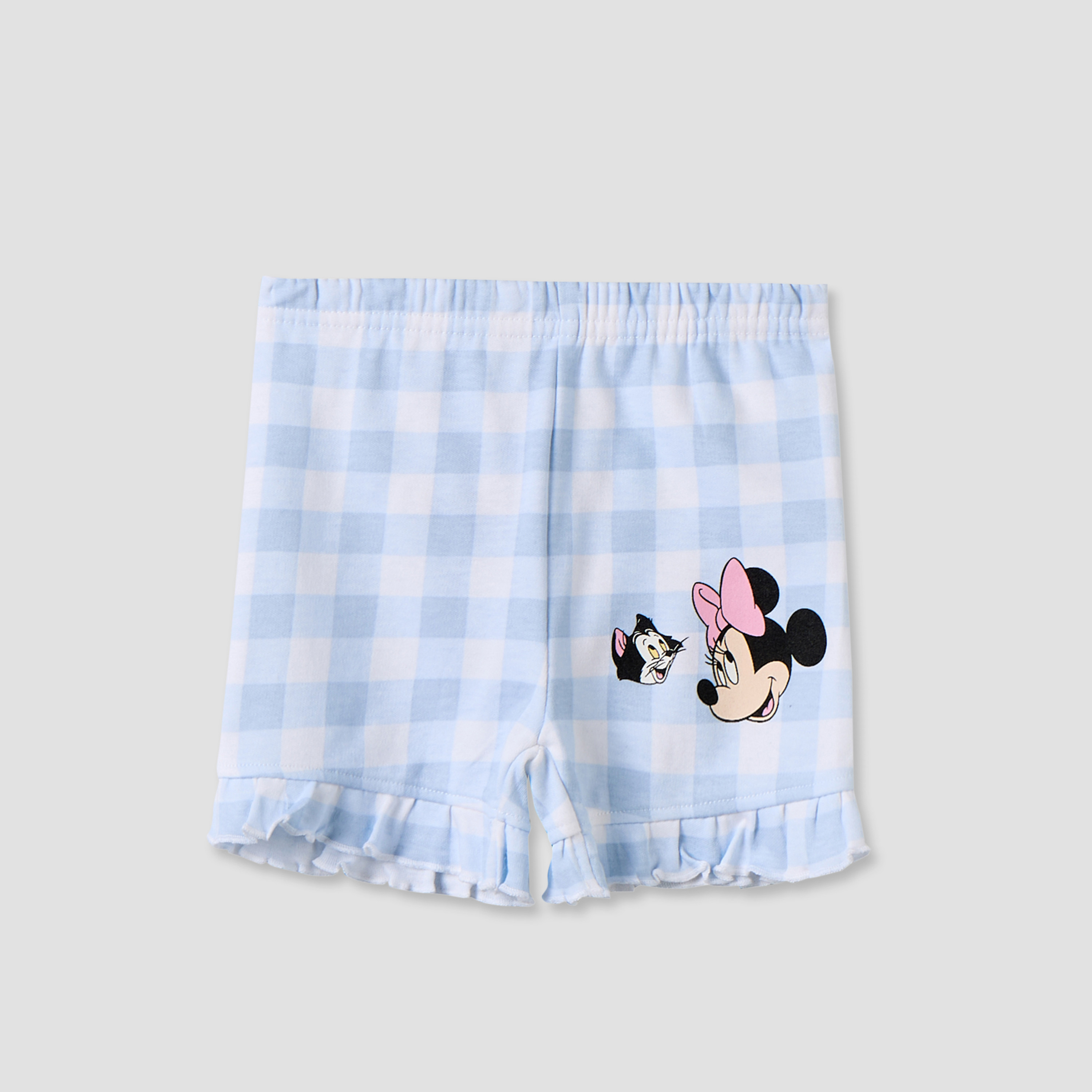 Disney Collared Short Sleeves Shirt and Shorts Set with Minnie Mouse Print-baby-girls-clothing-setsandcoords-image-4