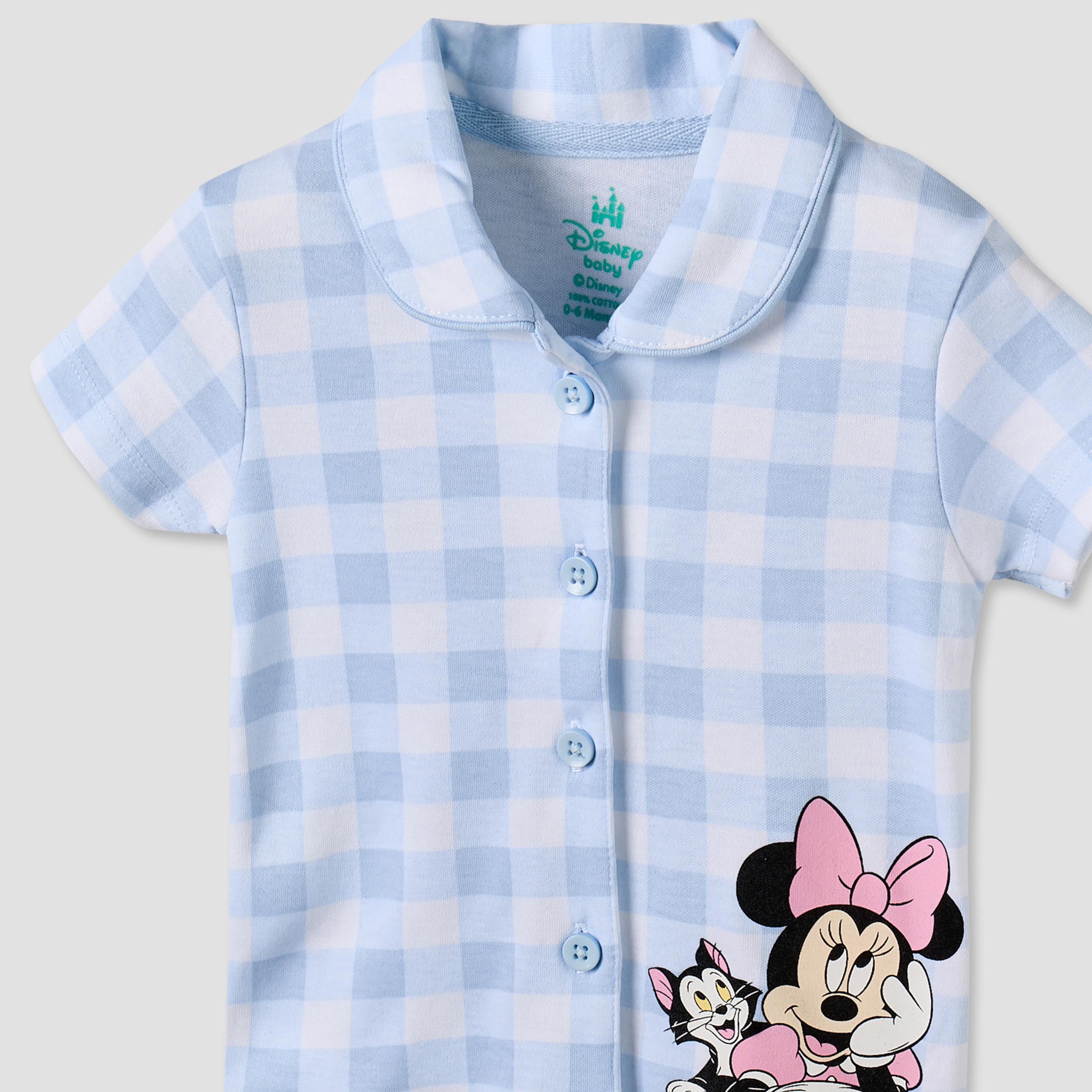 Disney Collared Short Sleeves Shirt and Shorts Set with Minnie Mouse Print-baby-girls-clothing-setsandcoords-image-7