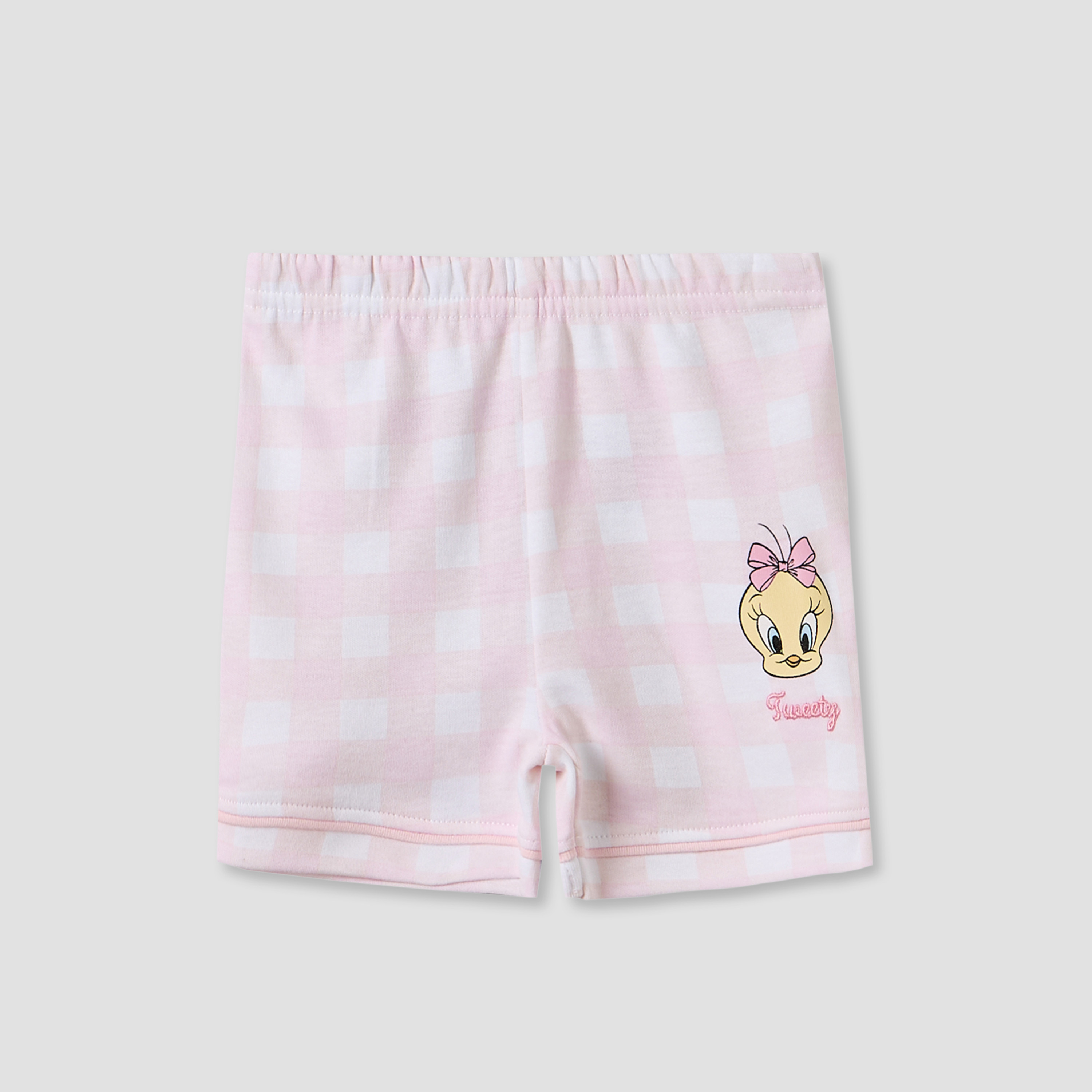 Disney Collared Short Sleeves Shirt and Shorts Set with Tweety Print-baby-girls-clothing-setsandcoords-image-4