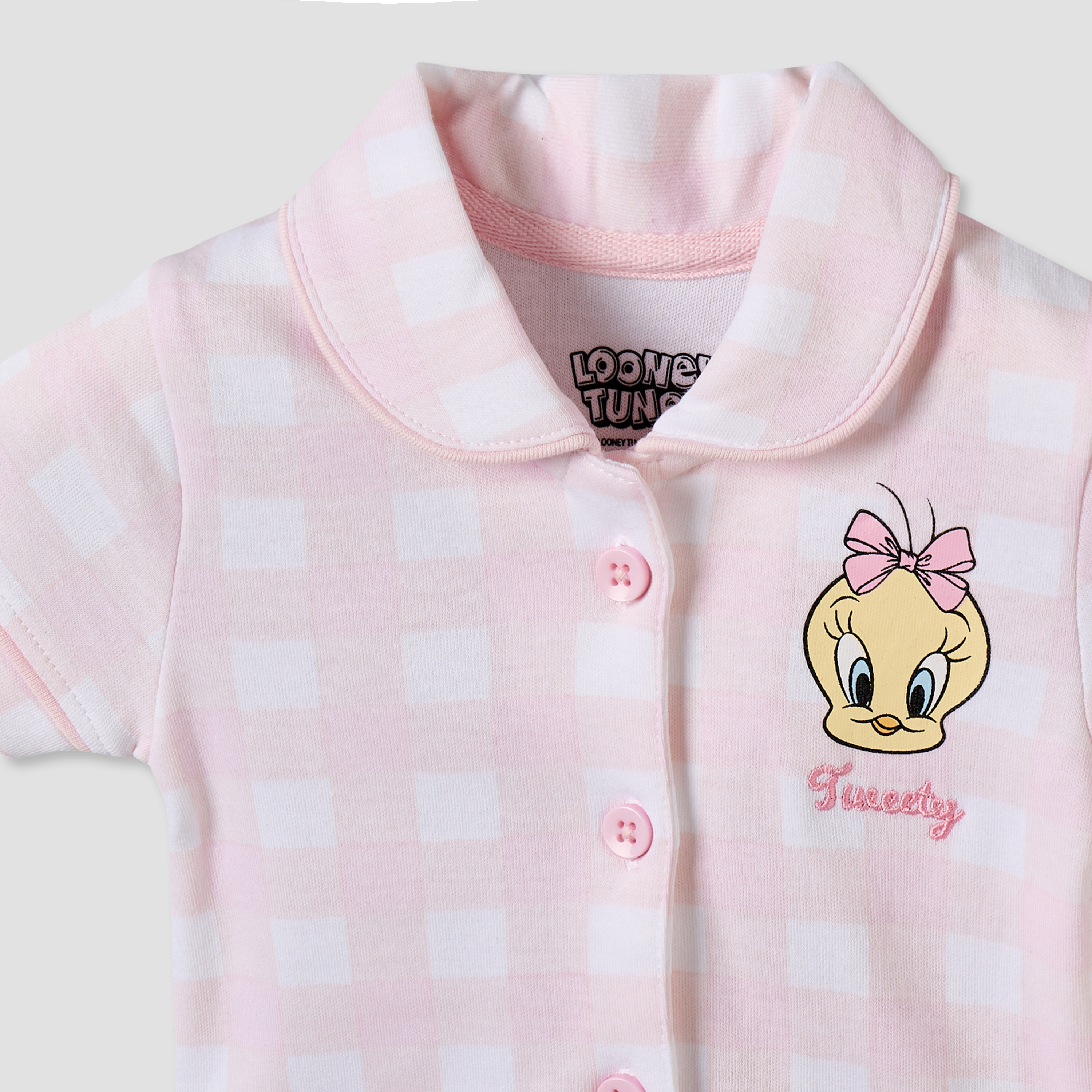 Disney Collared Short Sleeves Shirt and Shorts Set with Tweety Print-baby-girls-clothing-setsandcoords-image-7