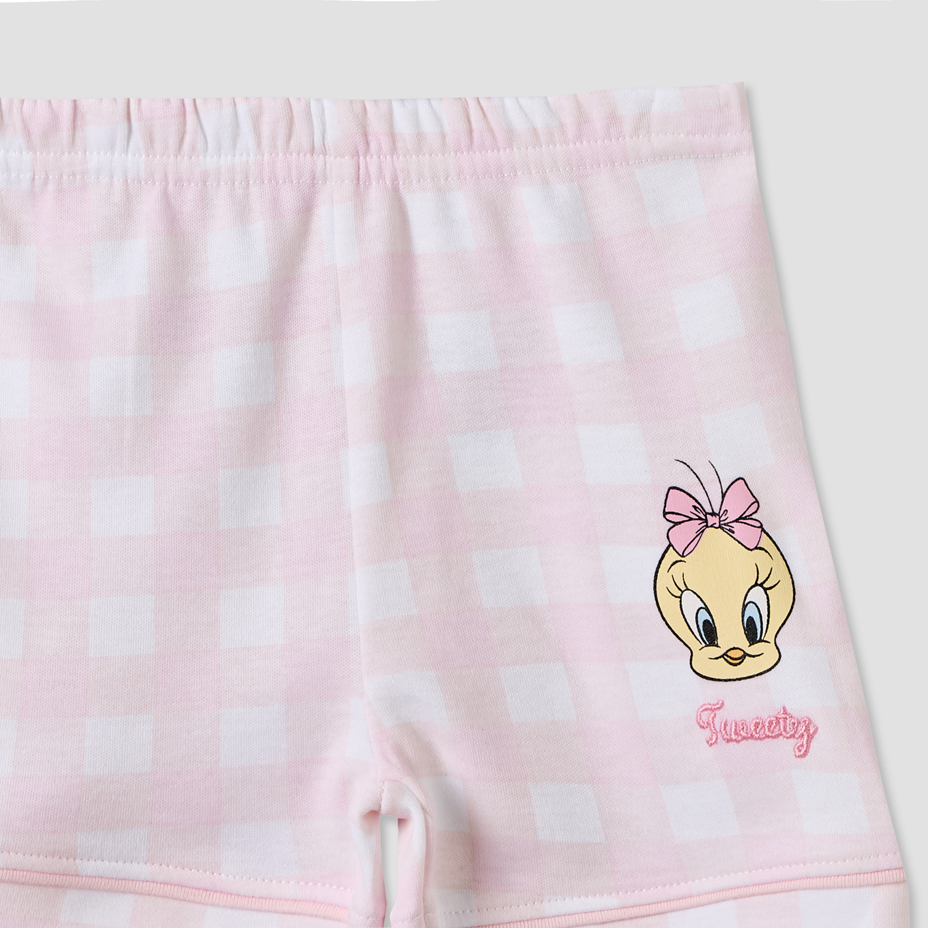 Disney Collared Short Sleeves Shirt and Shorts Set with Tweety Print-baby-girls-clothing-setsandcoords-image-8