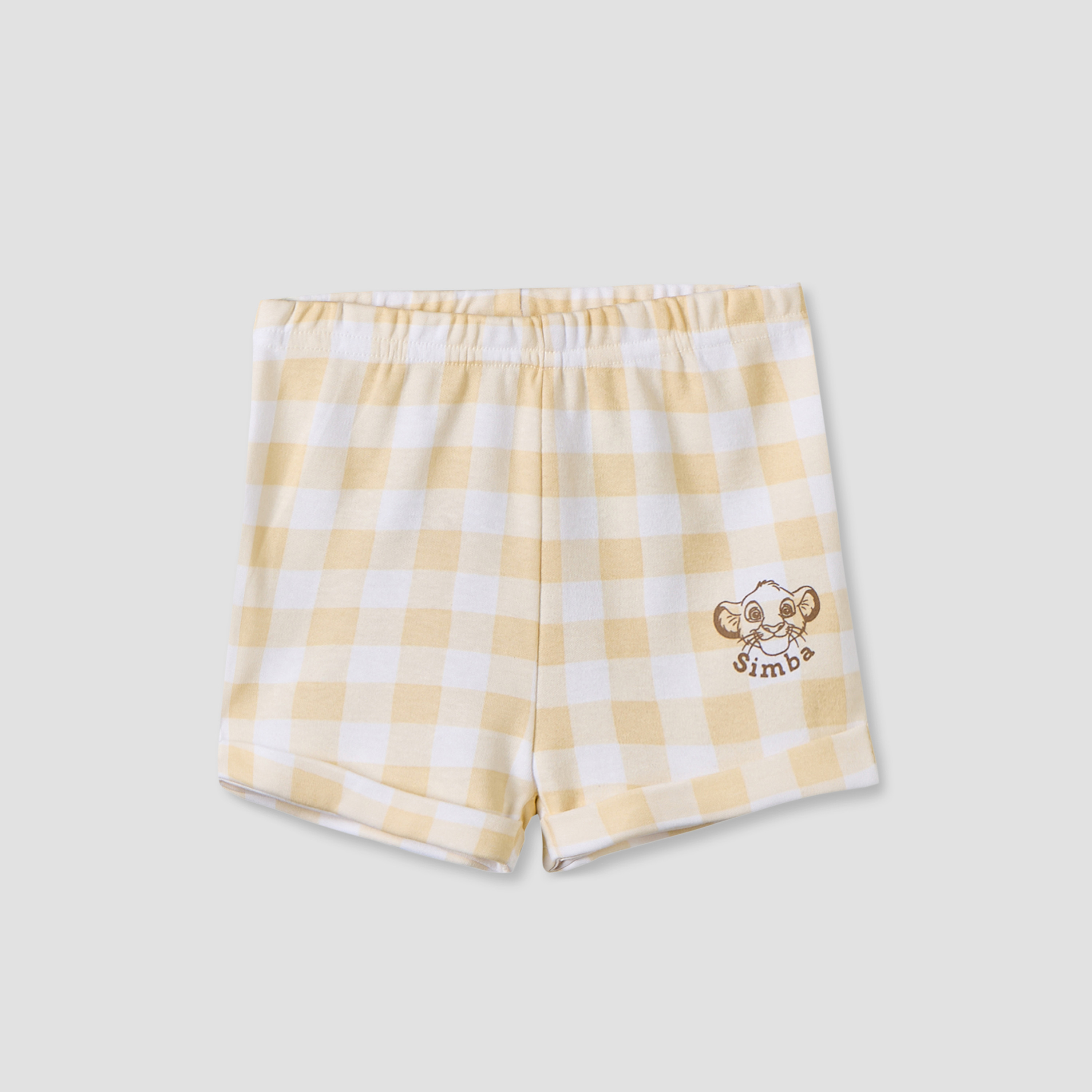 Disney Collared Short Sleeves Shirt and Shorts Set with Simba Print-baby-boys-clothing-setsandcoords-image-4