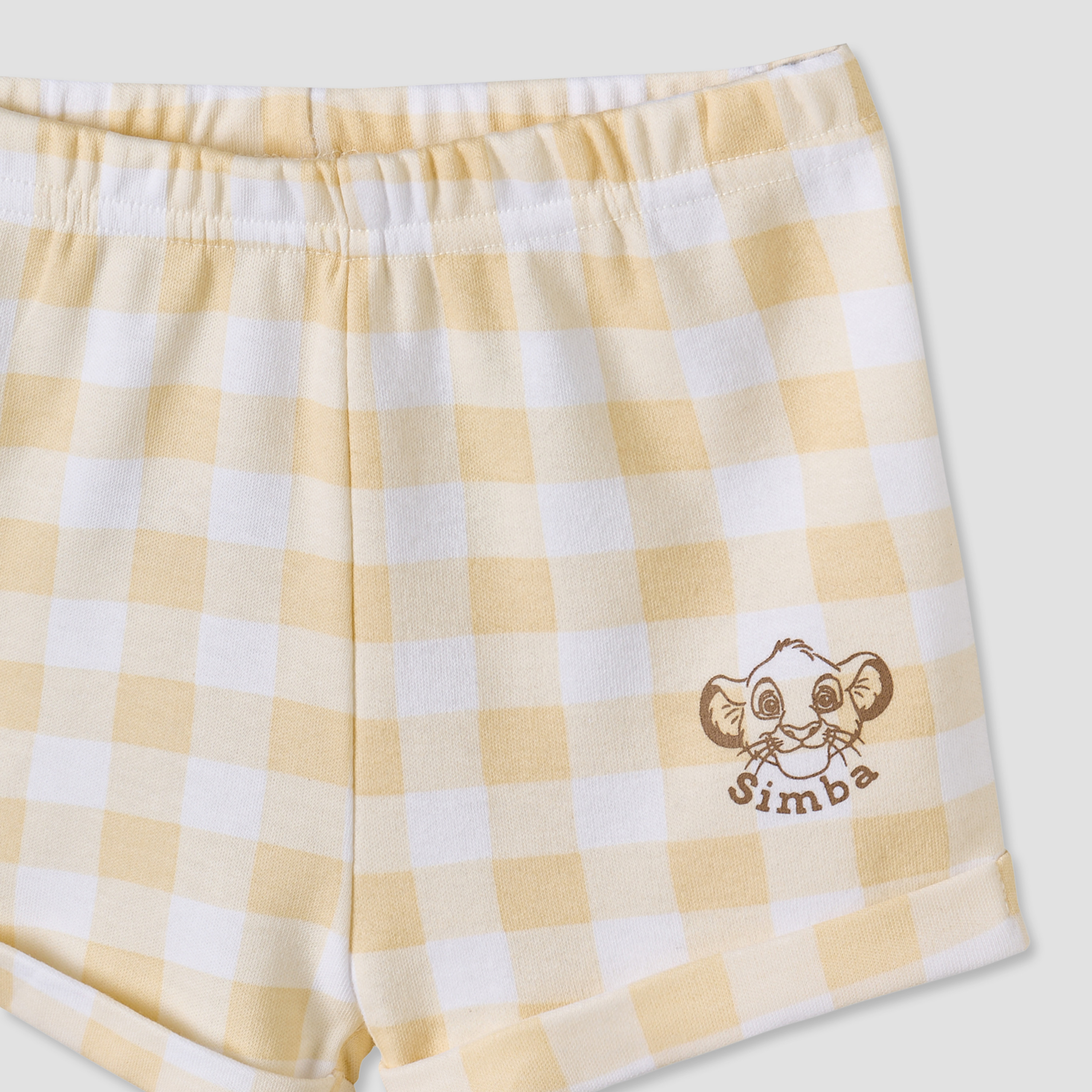 Disney Collared Short Sleeves Shirt and Shorts Set with Simba Print-baby-boys-clothing-setsandcoords-image-8