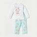 Juniors Unicorn Print Long Sleeves T-shirt and Pyjama Set-Pyjama Sets-thumbnailMobile-0