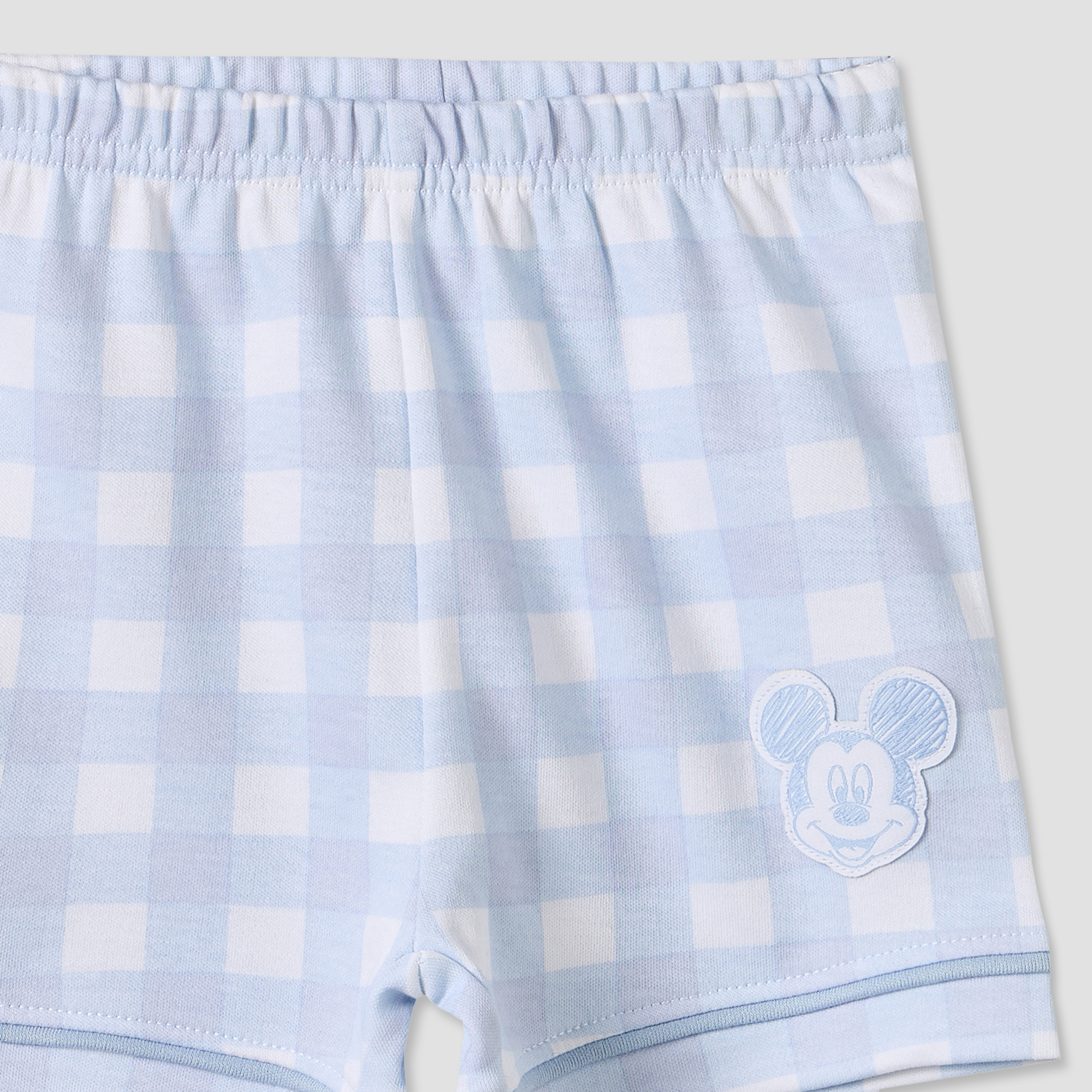 Disney Collared Short Sleeves Shirt and Shorts Set with Mickey Mouse Applique-baby-boys-clothing-setsandcoords-image-8