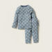 Juniors Elephant Print Long Sleeves Top and Pyjamas - Set of 3-Pyjama Sets-thumbnailMobile-5
