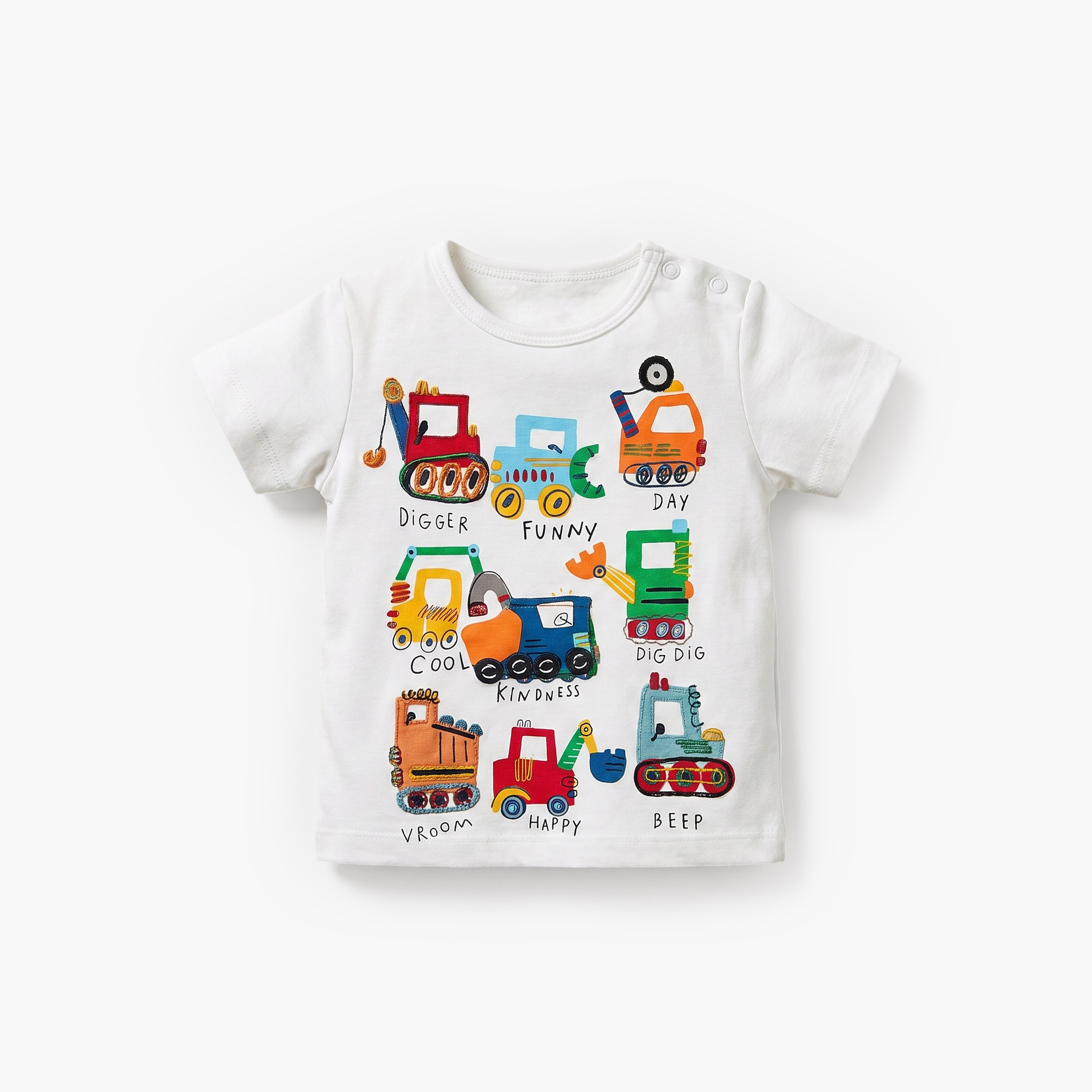 طقم تيشيرت برقبة ضيقة وأكمام قصيرة وشورت بطبعات من جونيورز-baby-boys-clothing-setsandcoords-image-2