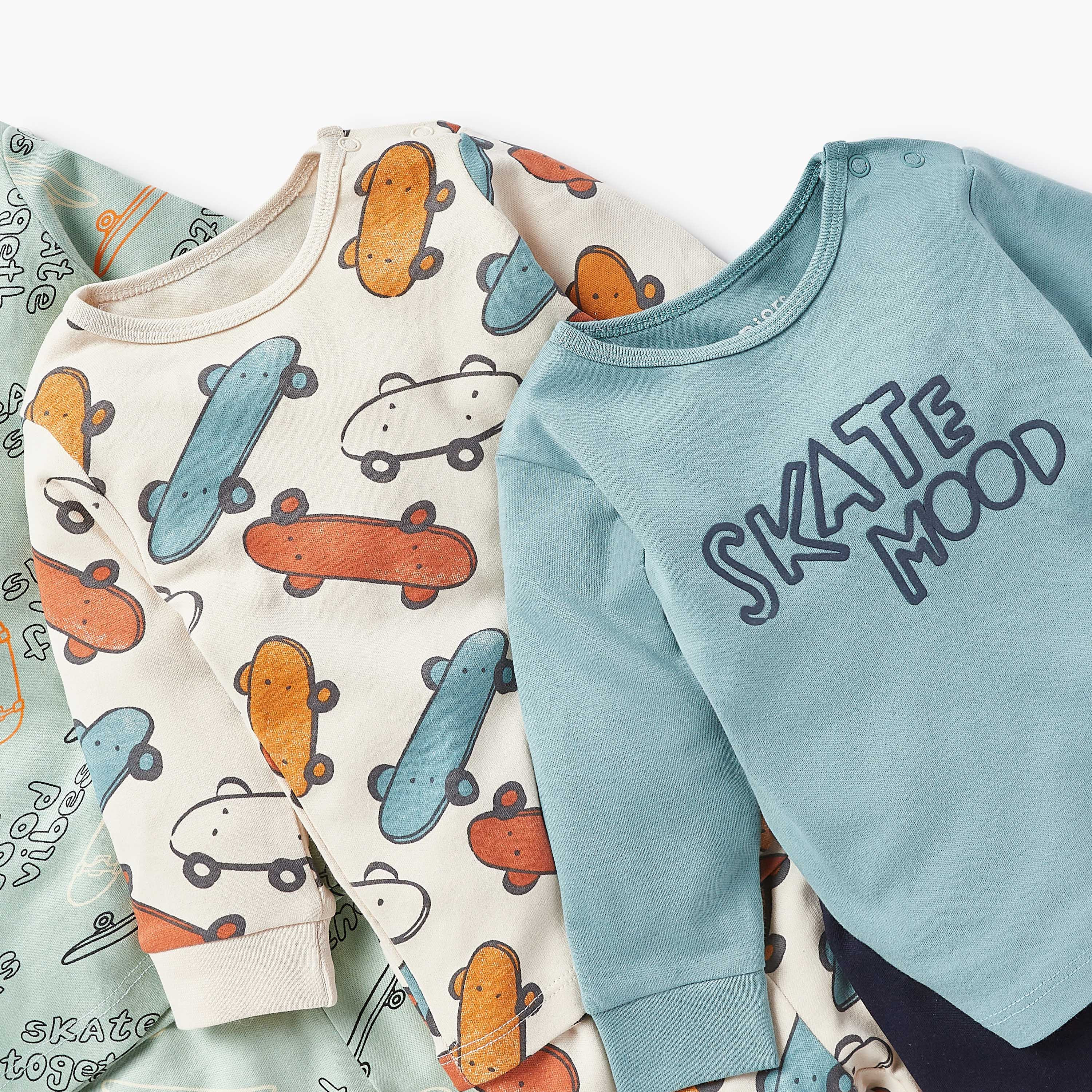 بنطلون بيجاما وتيشيرت بطبعات جيمر من جونيورز - مجموعة من 3 أطقم-baby-boys-clothing-nightwear-pyjamasets-image-5