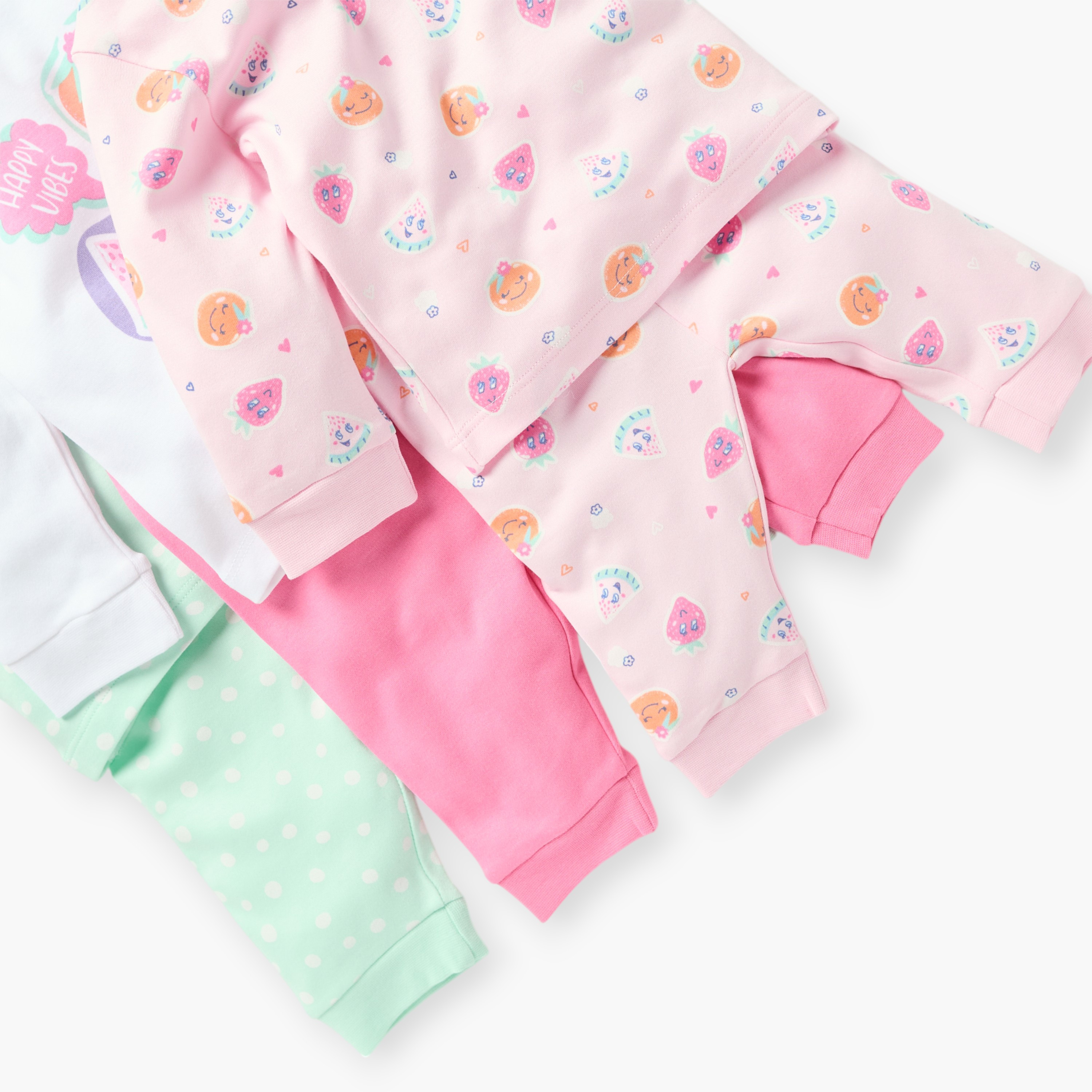 طقم بيجاما وتيشيرت بطبعات من جونيورز - 3 قطع-baby-girls-clothing-nightwear-pyjamasets-image-5