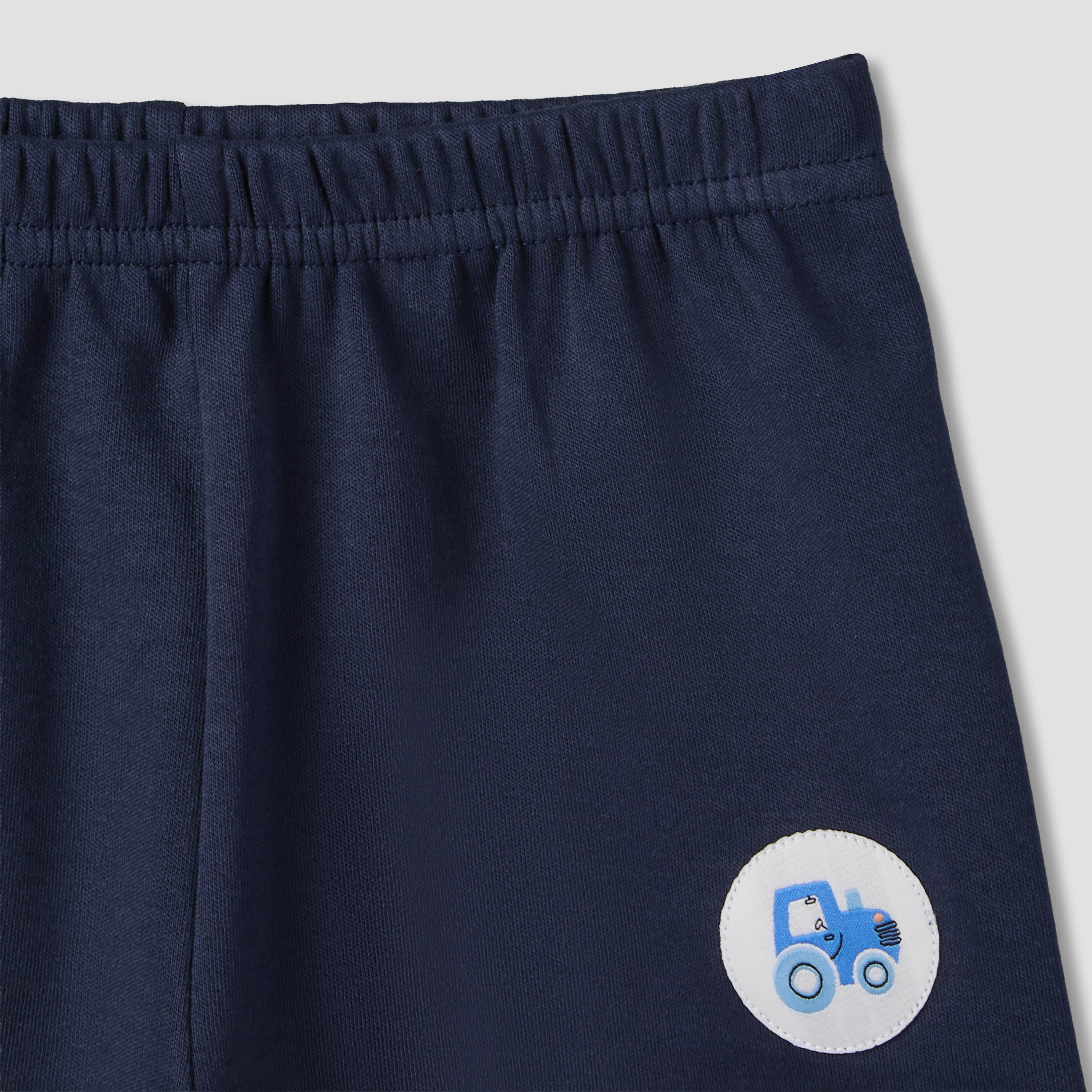 طقم شورت وتيشيرت بأكمام قصيرة وياقة ضيقة بطبعات مزرعة من جونيورز-baby-boys-clothing-setsandcoords-image-9