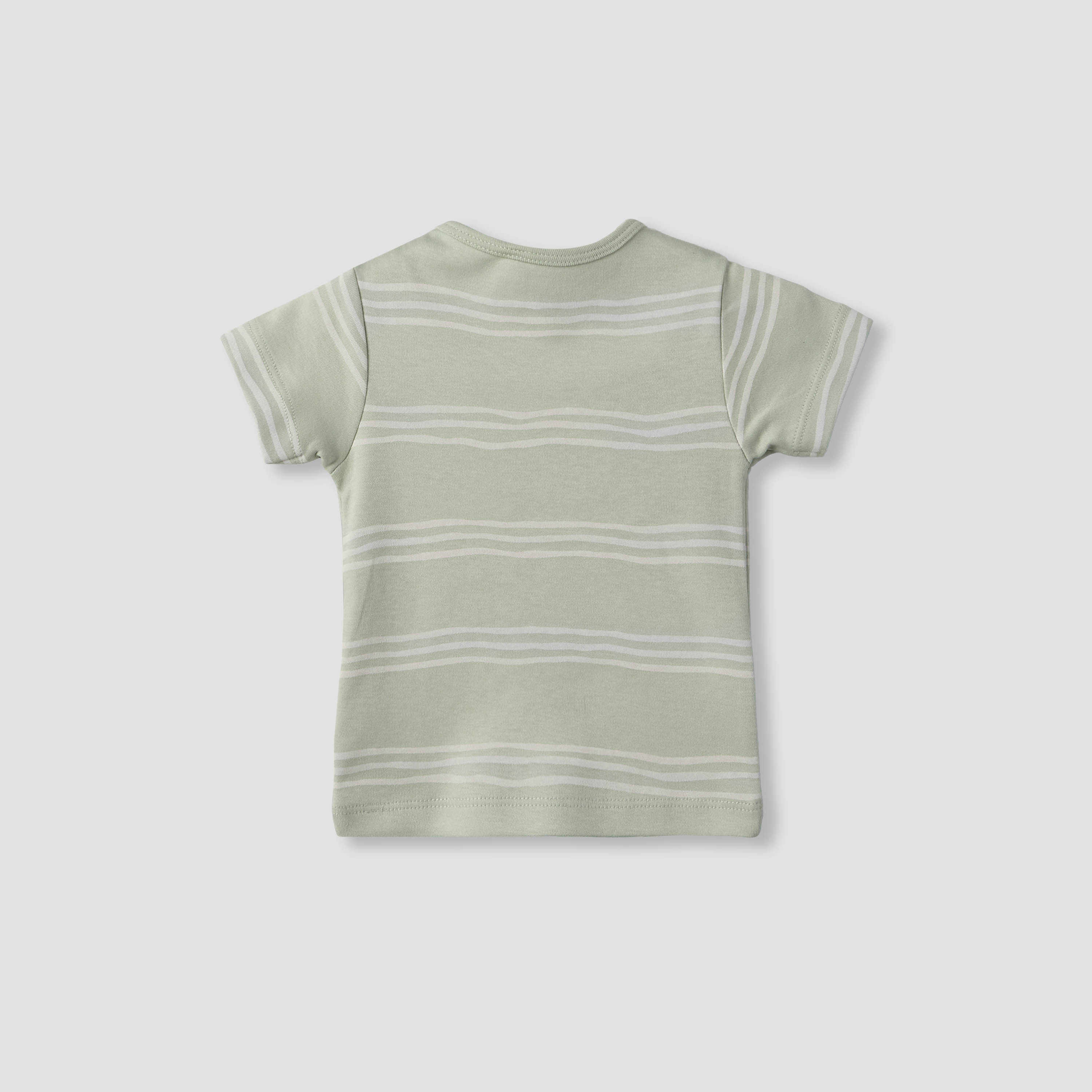Juniors Crew Neck Short Sleeves T-shirt and Shorts Set with Sun Applique-baby-boys-clothing-setsandcoords-image-4