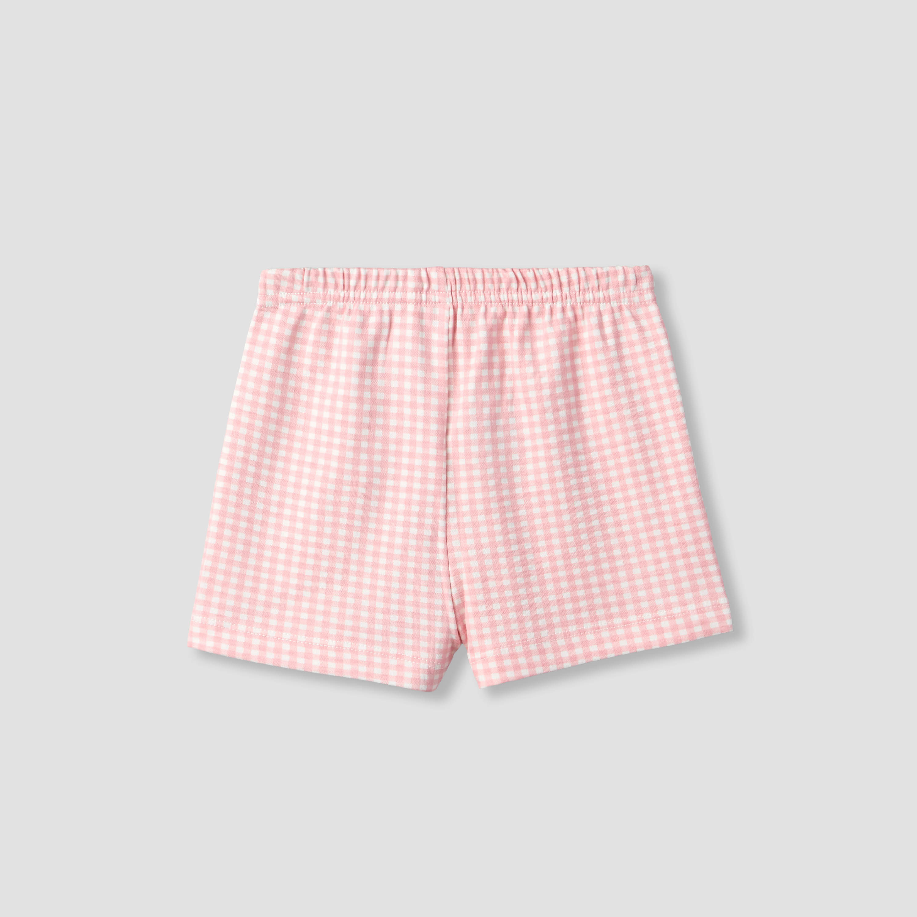 Juniors Crew Neck Short Sleeves T-shirt and Shorts Set with Bunny Applique-baby-girls-clothing-setsandcoords-image-6