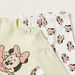 Disney Minnie Mouse Print Crew Neck T-shirt and Pyjama Set-Pyjama Sets-thumbnail-1