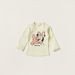 Disney Minnie Mouse Print Crew Neck T-shirt and Pyjama Set-Pyjama Sets-thumbnail-2