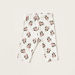 Disney Minnie Mouse Print Crew Neck T-shirt and Pyjama Set-Pyjama Sets-thumbnail-3
