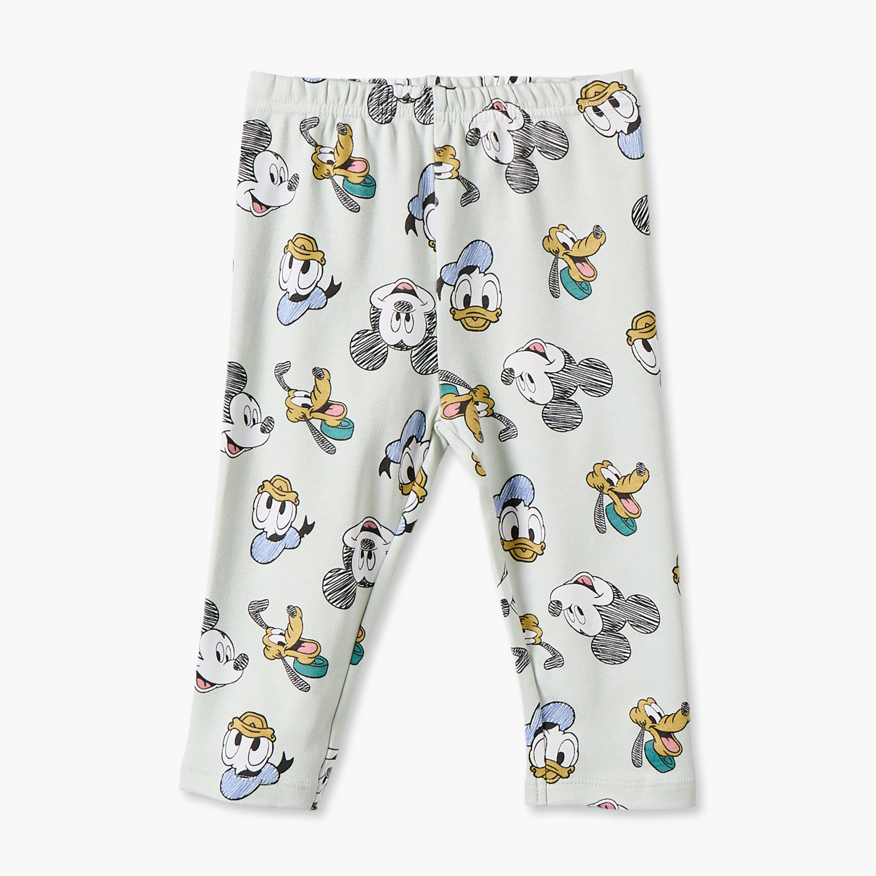 Disney Cotton Collared Long Sleeves Pyjama Set with Mickey Mouse and Friends Print-baby-boys-clothing-nightwear-pyjamasets-image-3