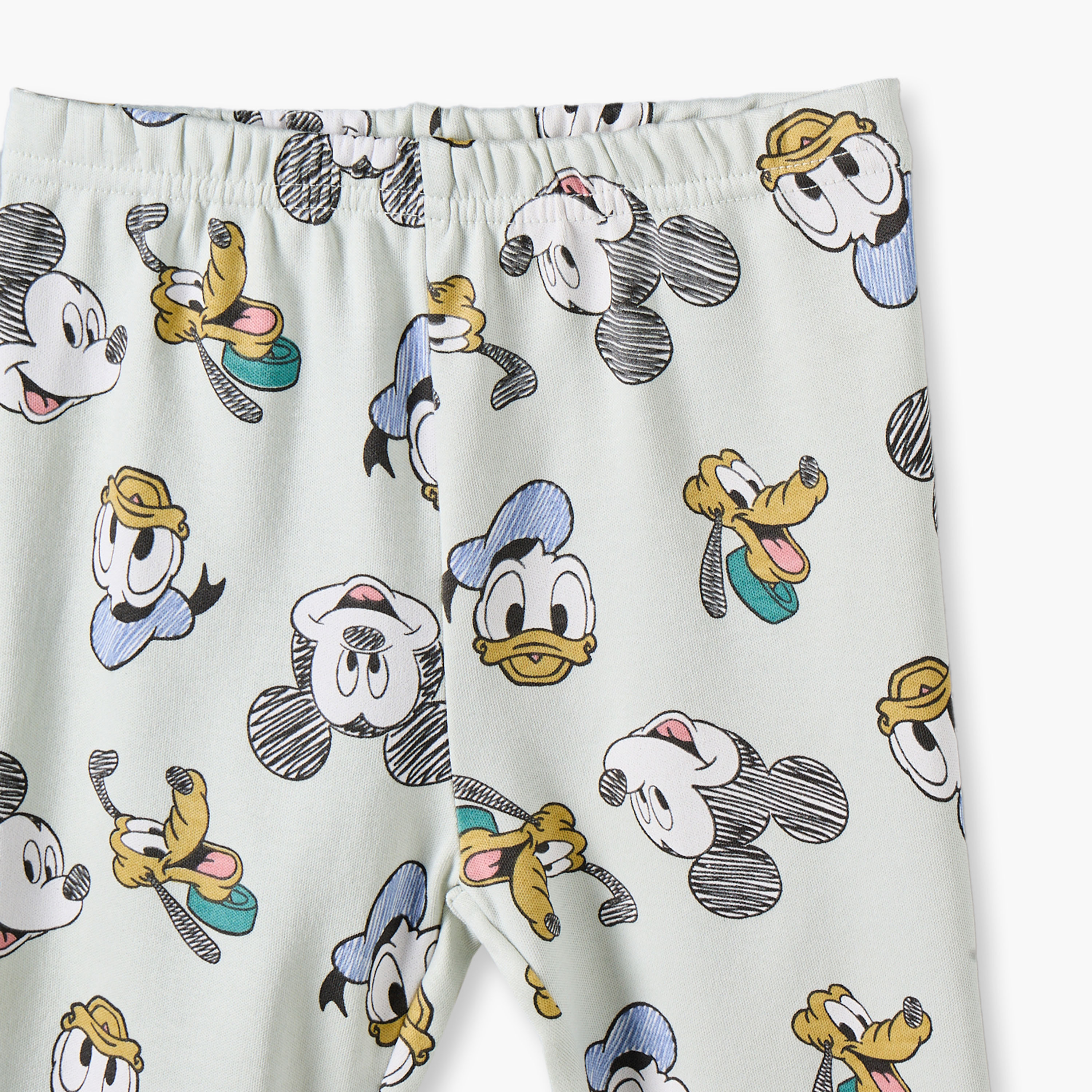 Disney Cotton Collared Long Sleeves Pyjama Set with Mickey Mouse and Friends Print-baby-boys-clothing-nightwear-pyjamasets-image-7