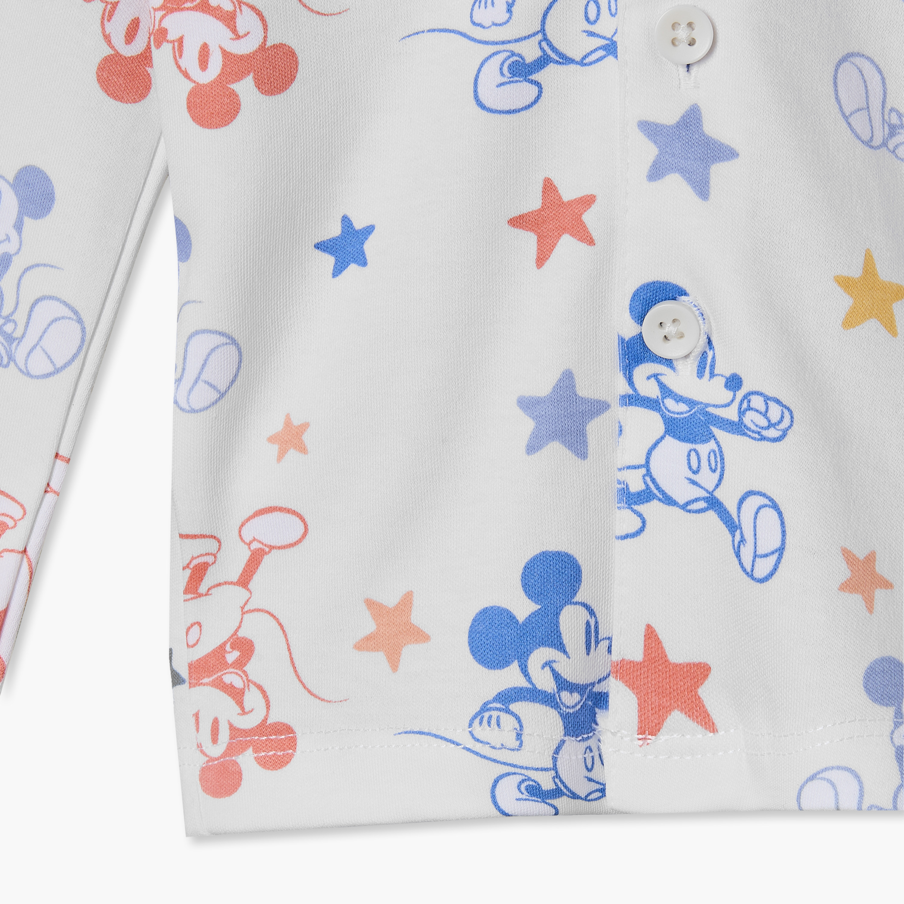 طقم بيجاما قطن بياقة عادية وأكمام طويلة وطبعات من ديزني-baby-boys-clothing-nightwear-pyjamasets-image-15