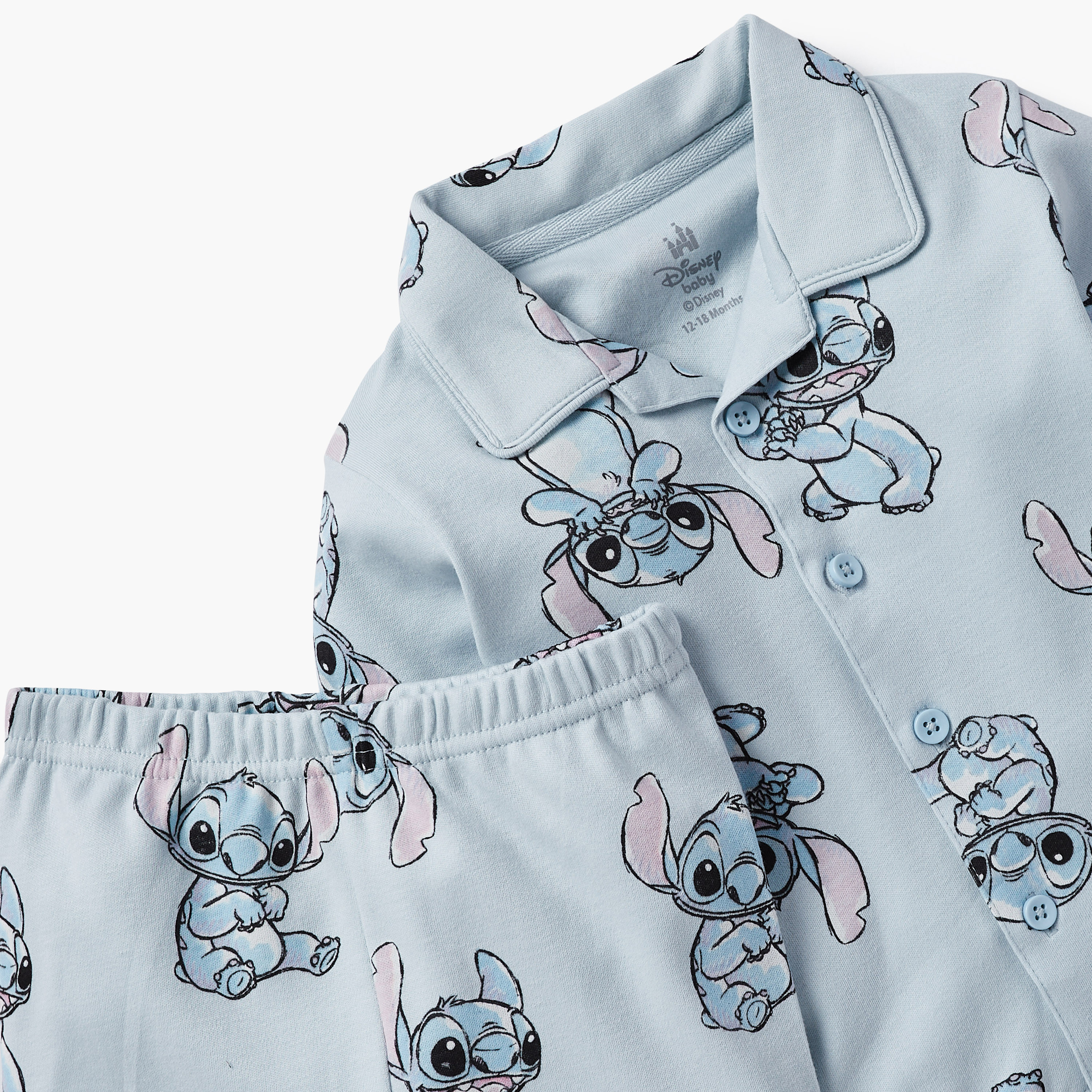 طقم قميص وبنطلون بيجاما بطبعات ستيتش من ديزني-baby-boys-clothing-nightwear-pyjamasets-image-4