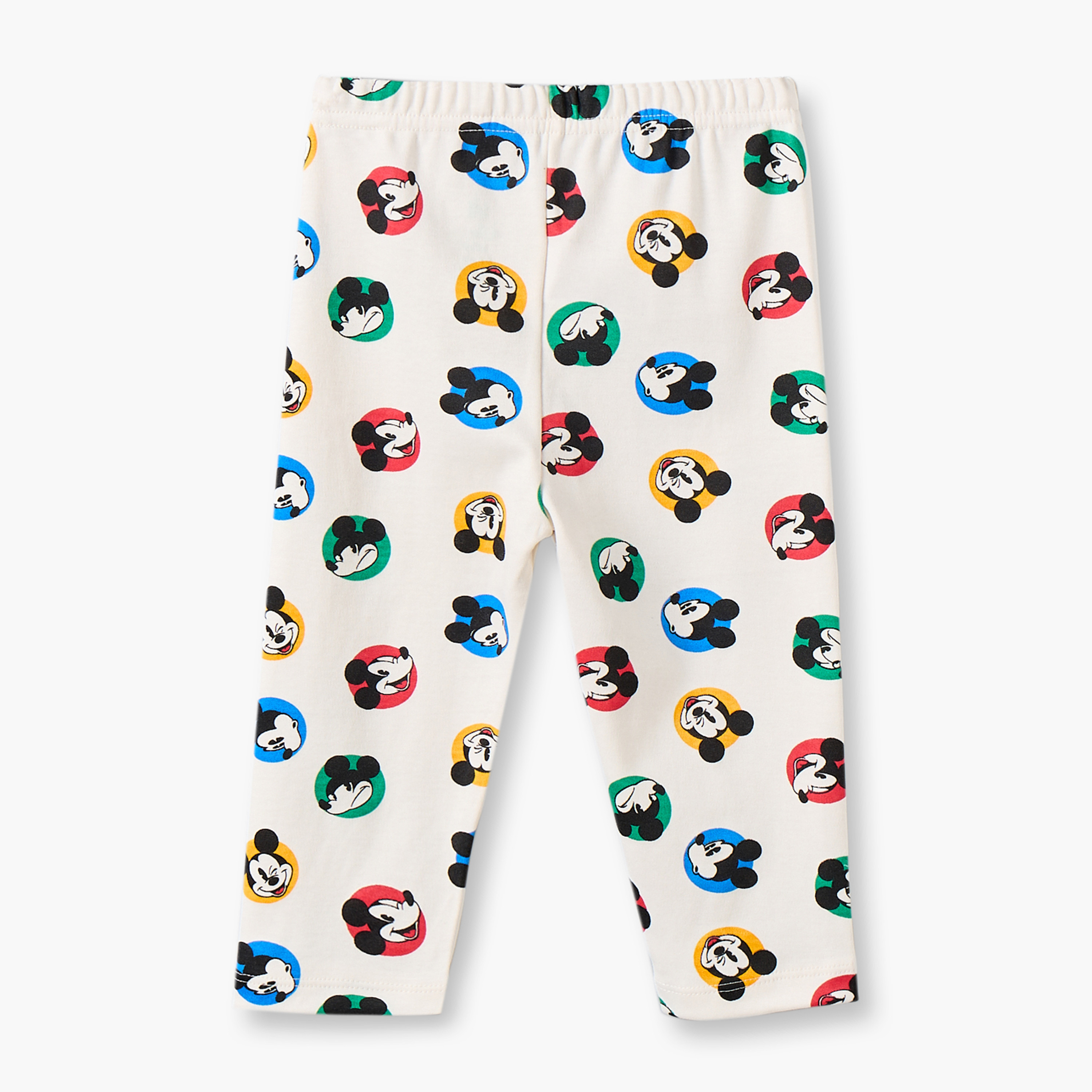 Disney Cotton Collared Long Sleeves Pyjama Set with Mickey Mouse Print-baby-boys-clothing-nightwear-pyjamasets-image-5