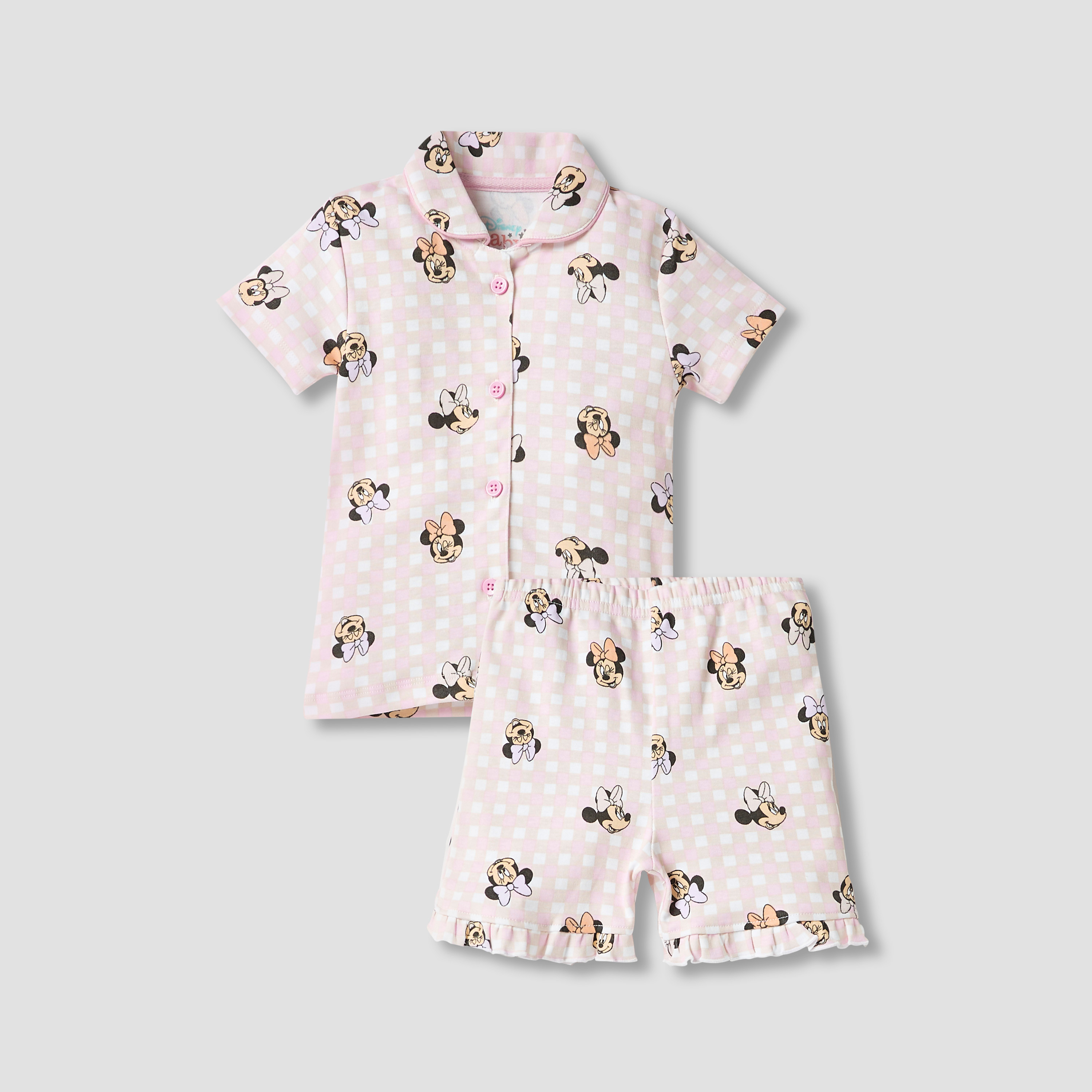 Disney Mickey Mouse Print T-shirt and Shorts Set-baby-boys-clothing-setsandcoords-image-1