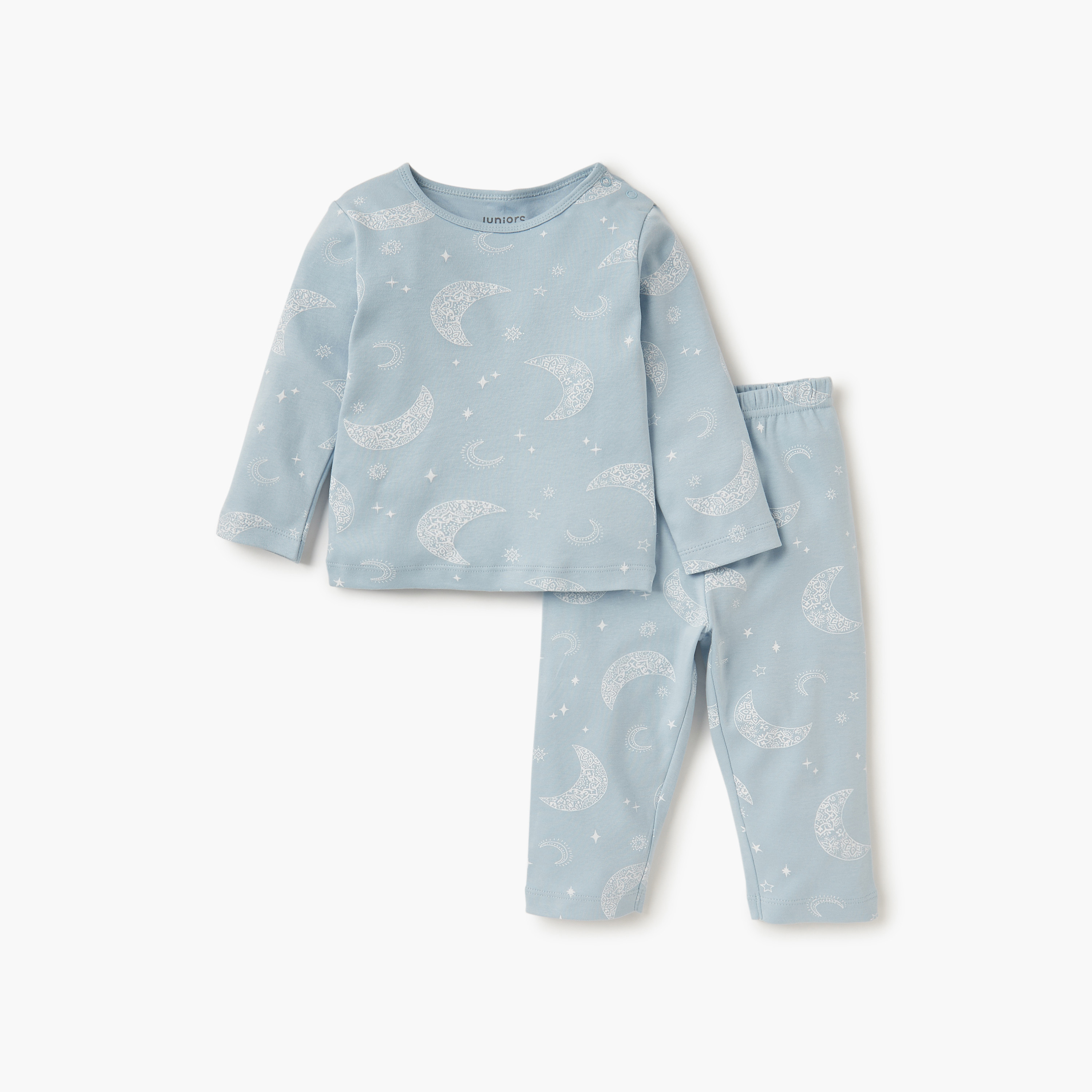 طقم تيشيرت بطبعات جرافيك وبنطلون بيجاما من جونيورز-baby-boys-clothing-nightwear-pyjamasets-image-1