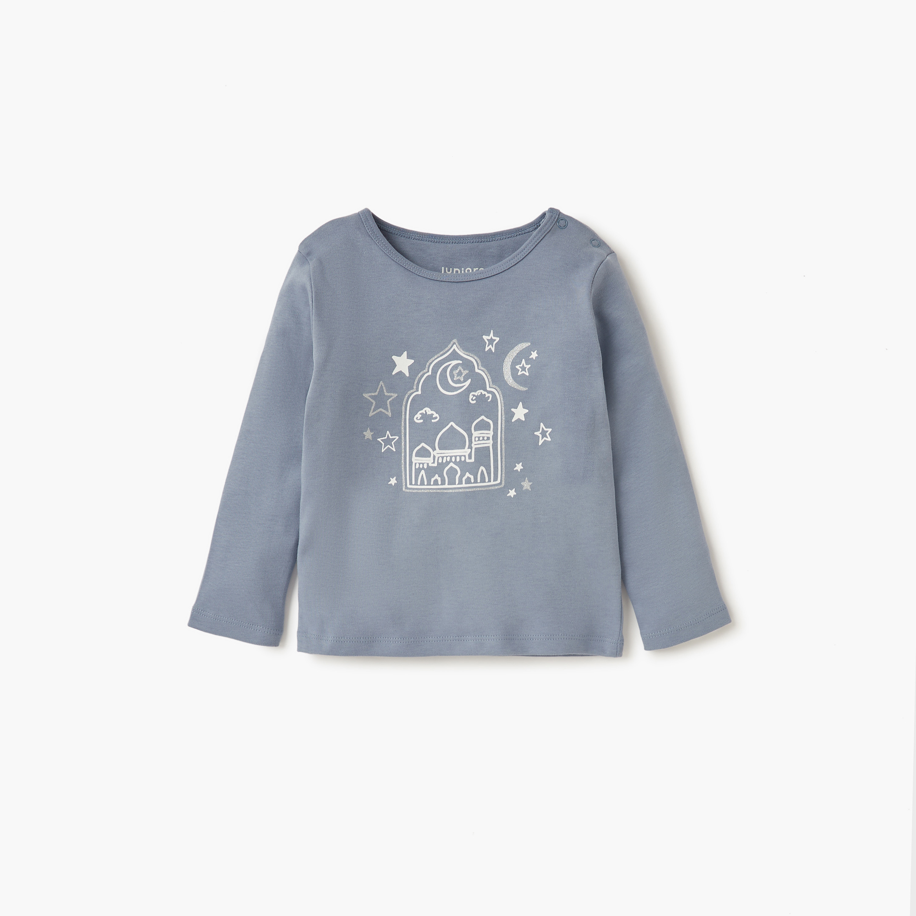 Juniors Graphic Print T-shirt and Pyjama Set-baby-boys-clothing-nightwear-pyjamasets-image-2