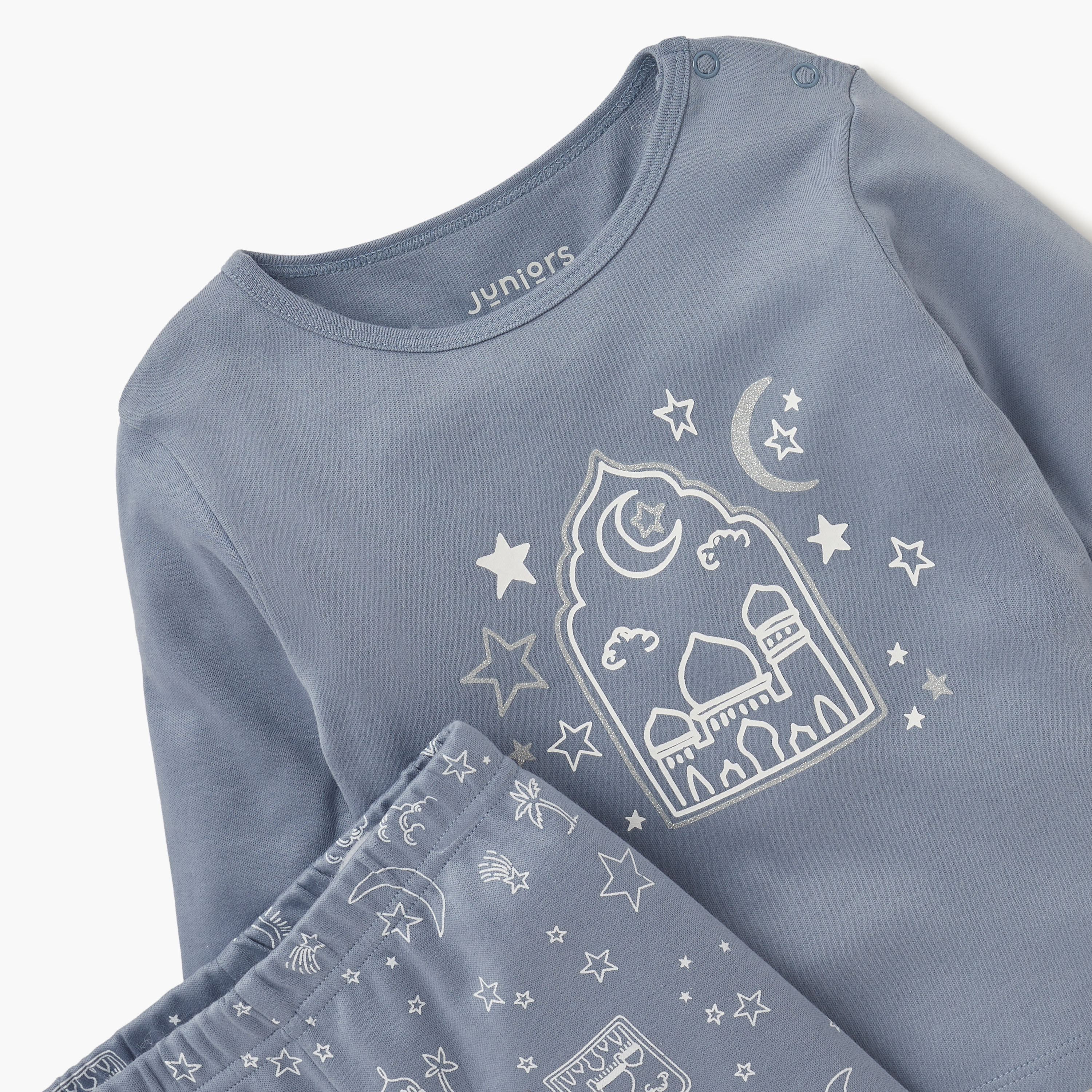 Juniors Graphic Print T-shirt and Pyjama Set-baby-boys-clothing-nightwear-pyjamasets-image-4