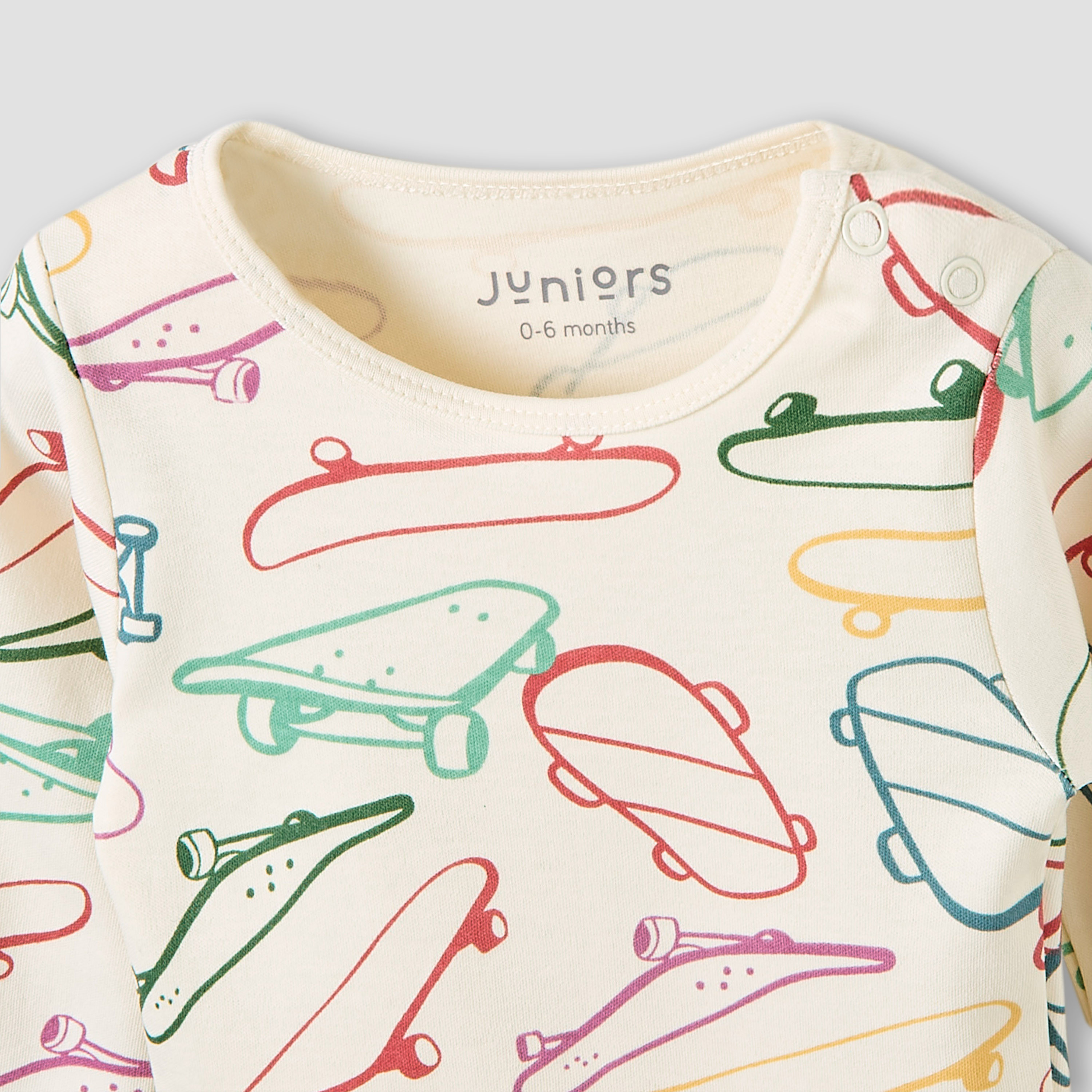 Juniors Pyjama Set with Skateboard Print - Cotton - Long Sleeves-baby-boys-clothing-nightwear-pyjamasets-image-5