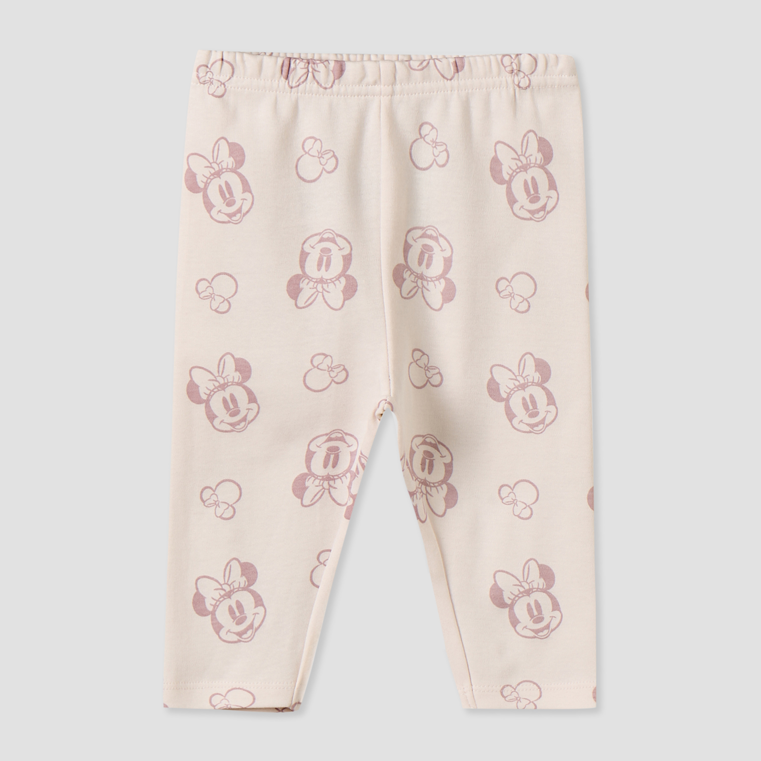 طقم بيجاما قطن بطبعات ميني ماوس وياقة عادية وأكمام طويلة من ديزني-baby-girls-clothing-nightwear-pyjamasets-image-4