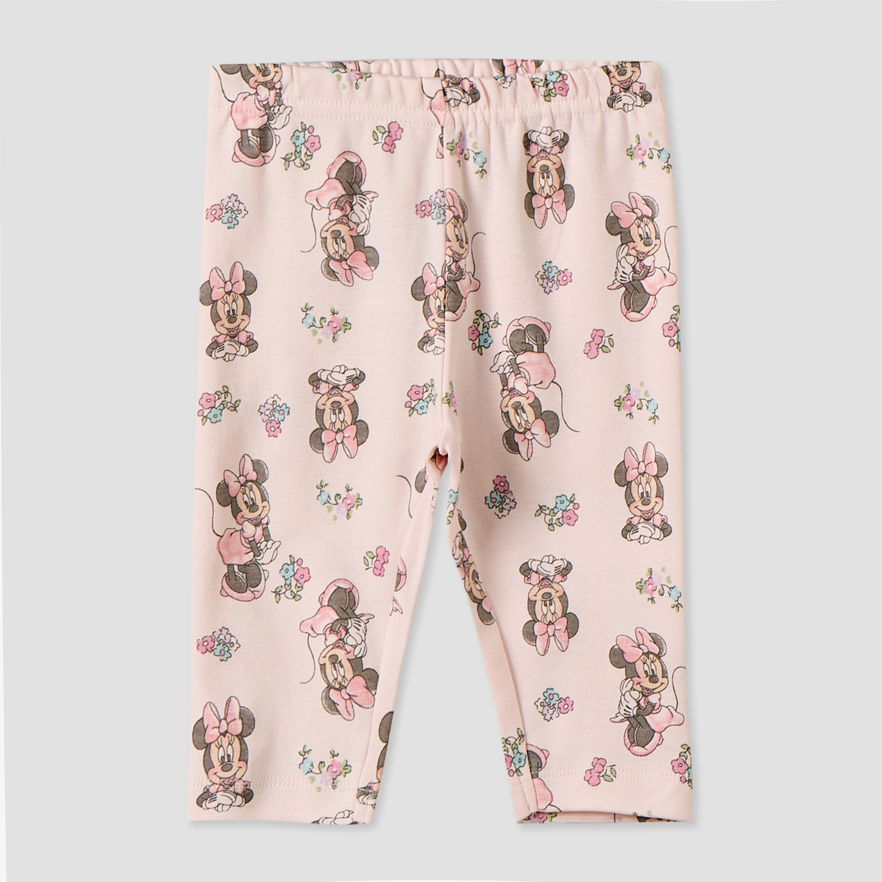 Disney Cotton Collared Long Sleeves Pyjama Set with Minnie Mouse Print-baby-girls-clothing-nightwear-pyjamasets-image-4