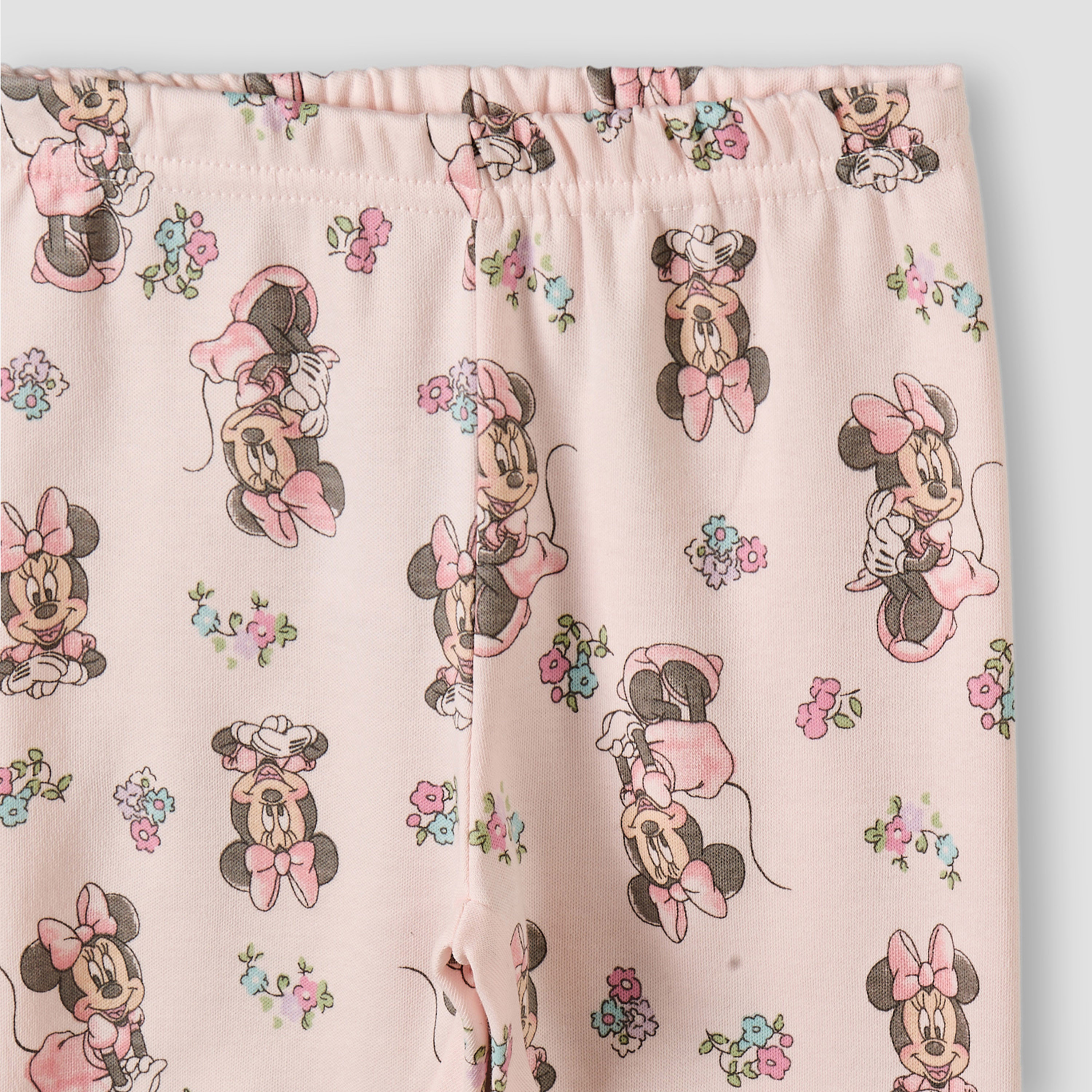 Disney Cotton Collared Long Sleeves Pyjama Set with Minnie Mouse Print-baby-girls-clothing-nightwear-pyjamasets-image-8